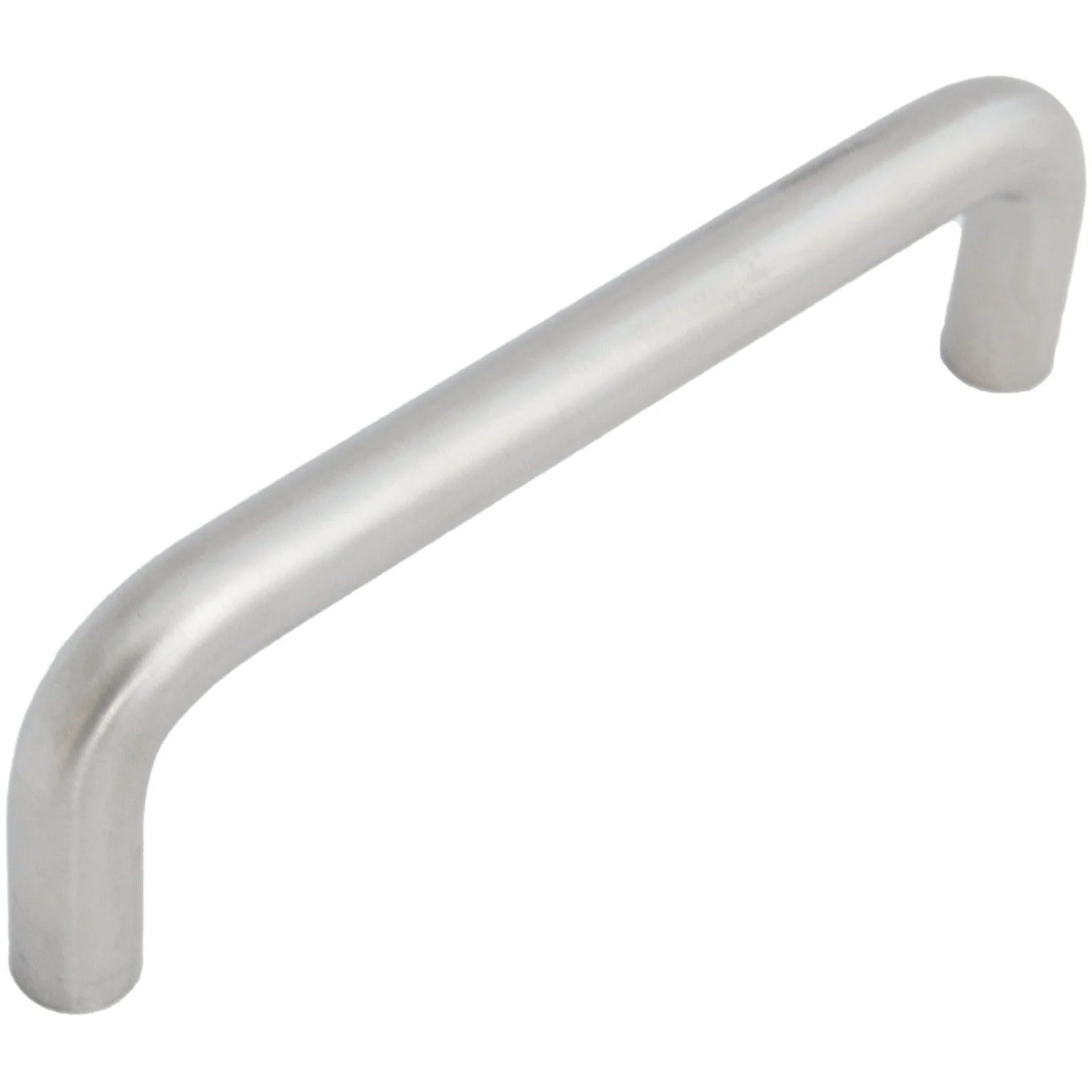 Cabinet Pull D Handle Bolt Fixed 100x10mm Satin Stainless Steel