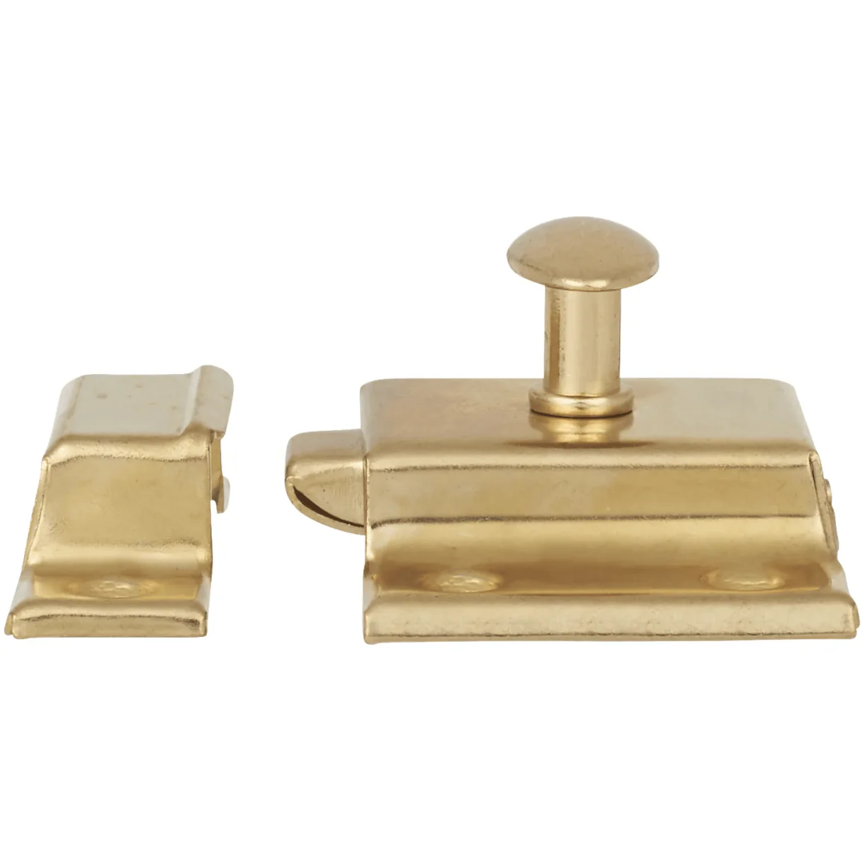 Cabinet Turn Catch Sprung Box Pattern - Brass Plated