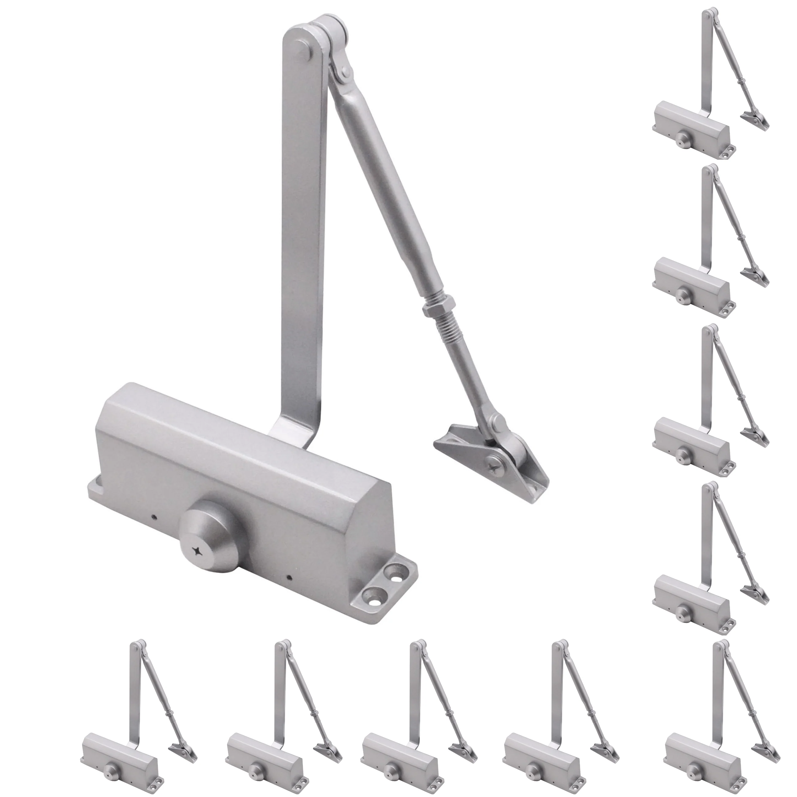 Trade Pack of 10 Fire Door Closer - Fixed Power Size 3 - Door Weight To 60kg - CE Marked - Standard Duty