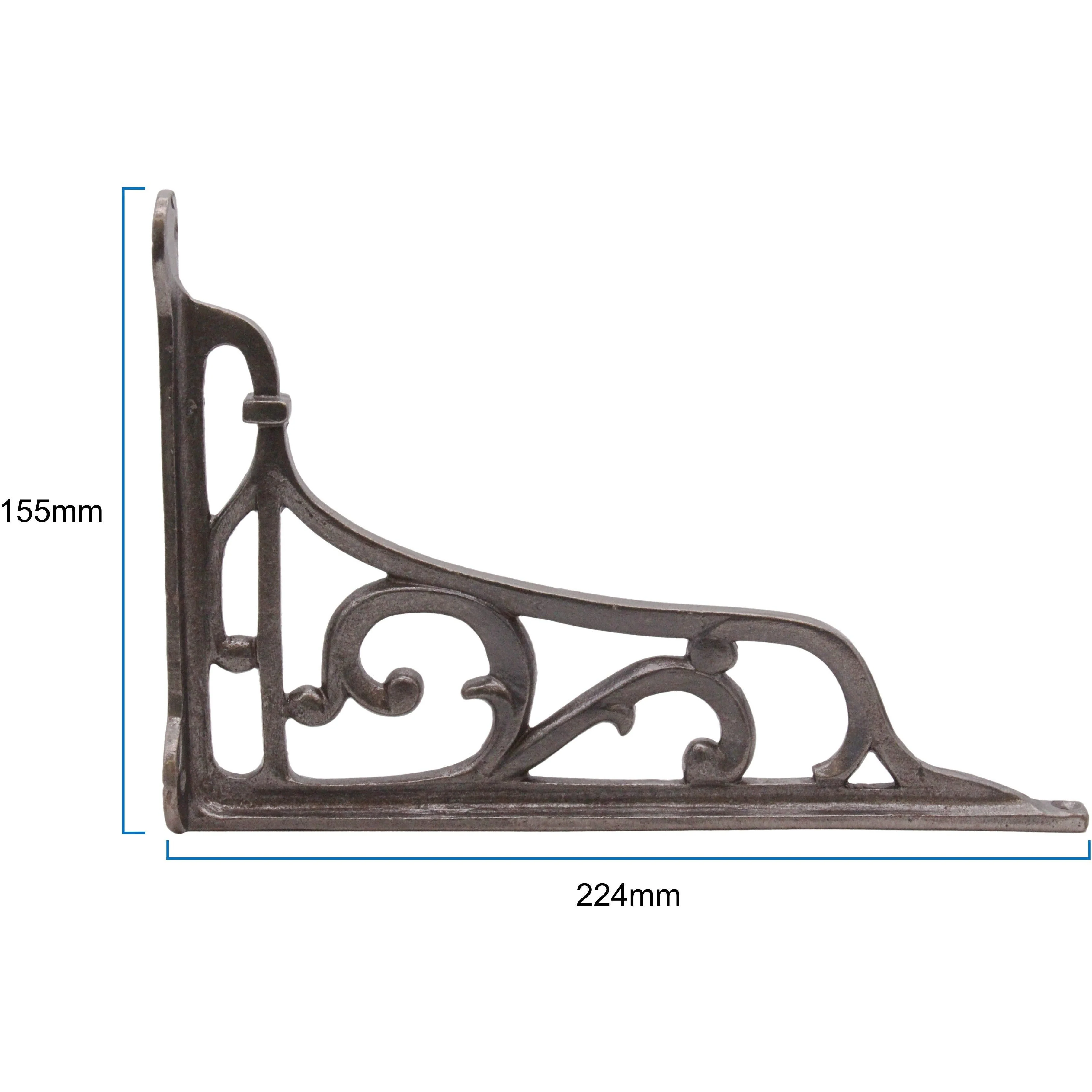 Cast Iron Brackets Edwardian Vintage Style Mounted Supports for Shelving Cotswold - Image 3