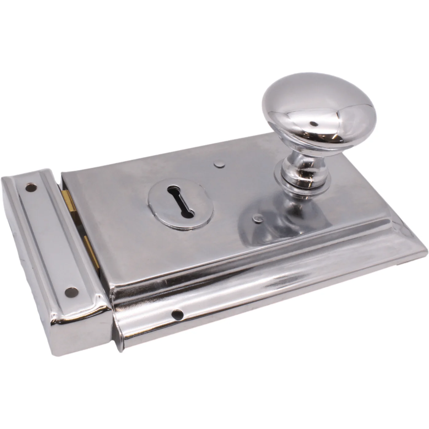 Chrome Rim Lock Escutcheon and Hinge Kit - Image 4