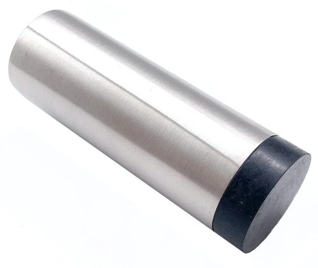 Door Stop Projection Wall Mounted - 85mm Projection - Satin Stainless