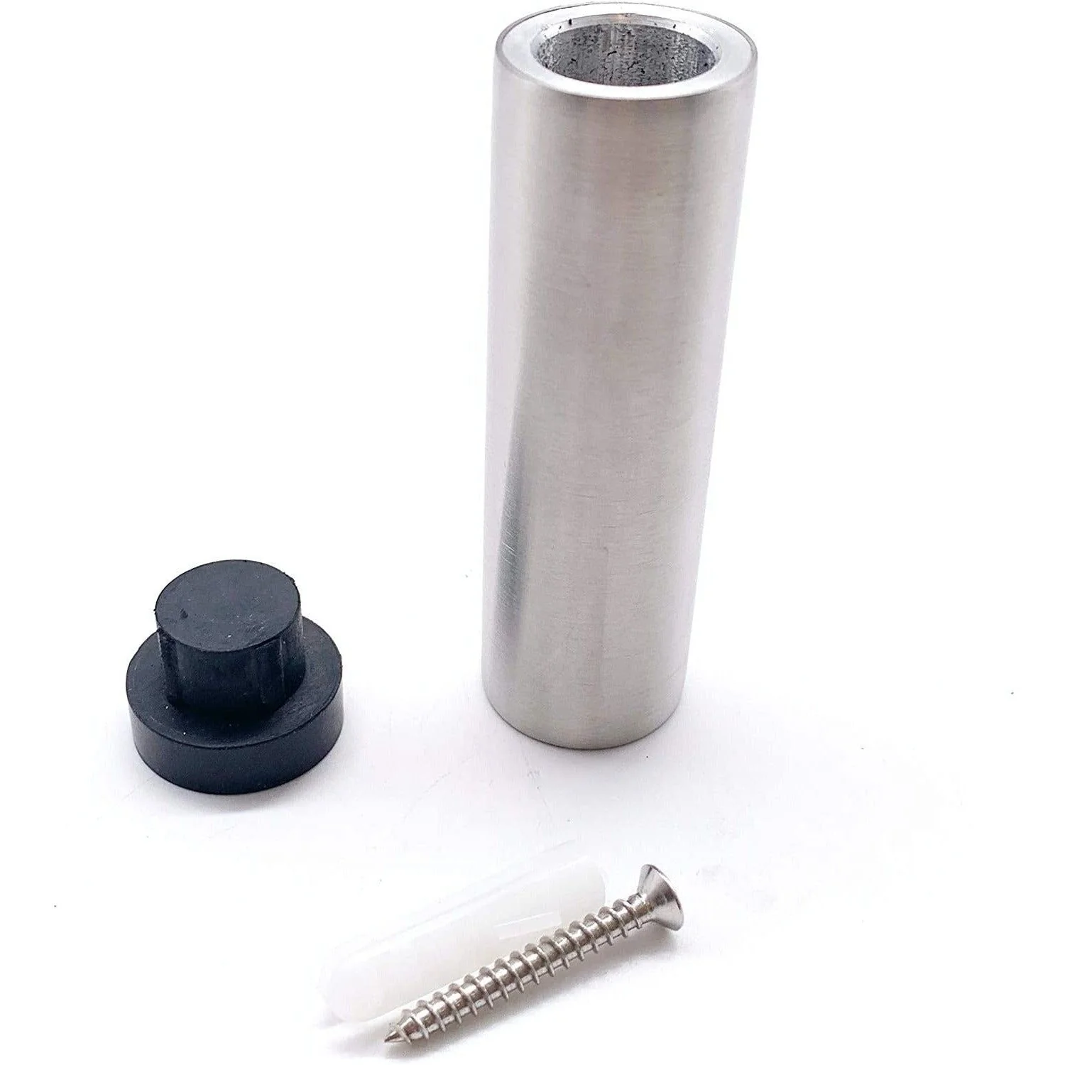 Door Stop Projection Wall Mounted - 85mm Projection - Satin Stainless - Image 3