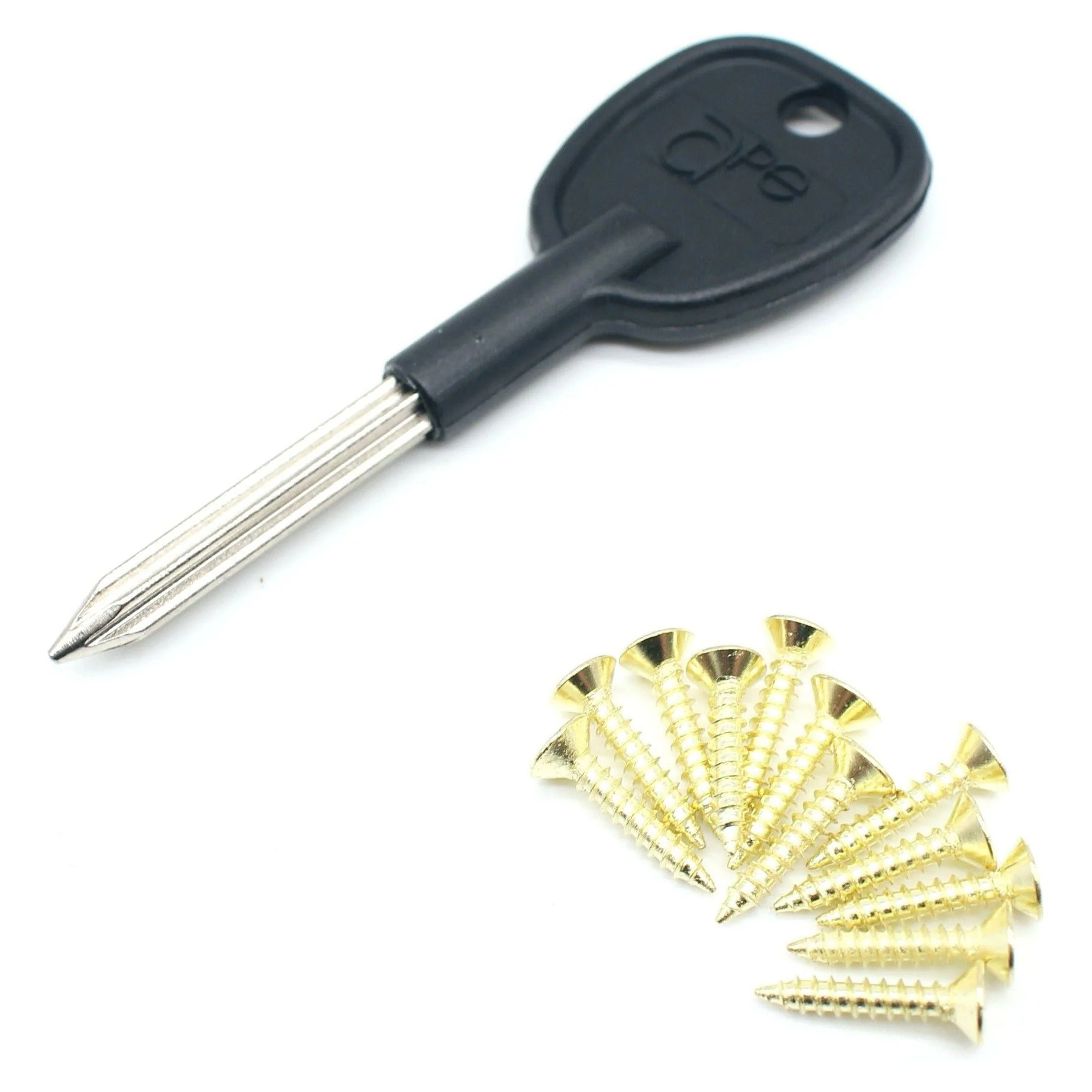 Concealed Door Security Rack Bolts Pack of 2 + 2 Keys - 61mm - Brass - Image 8