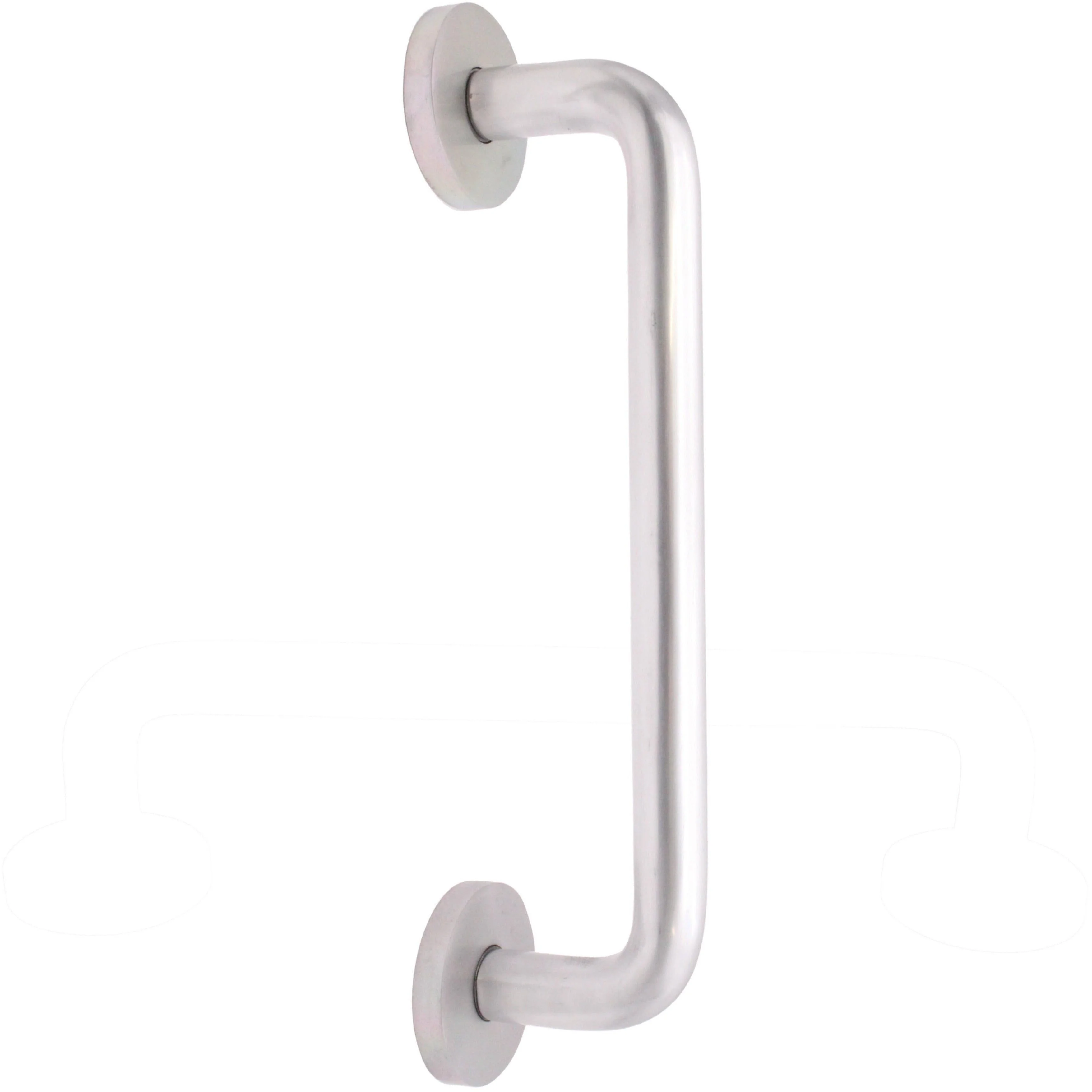 Concealed Fixed Pull Handle - 300 x 19mm - Satin Aluminium - Image 3