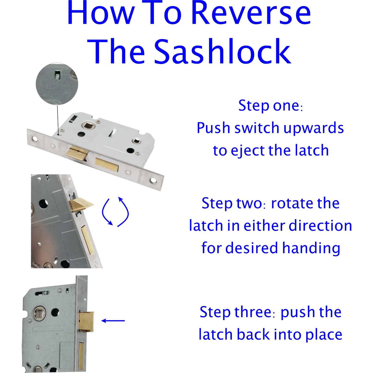 Aluminium Lever Door Handle Lock Kit / Pack - 153 x 40mm - Satin Aluminium - Image 7
