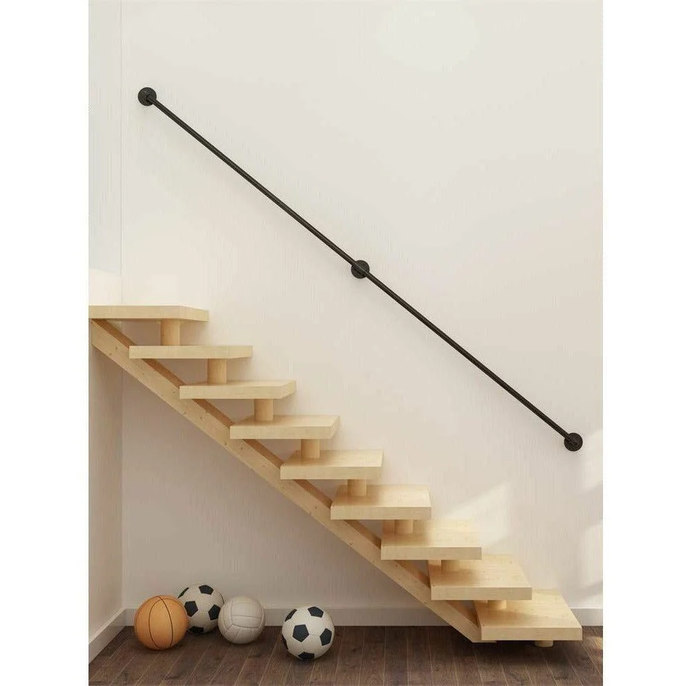 Black Handrail Grab Rail Kit 1525mm - Cast Iron - Image 12