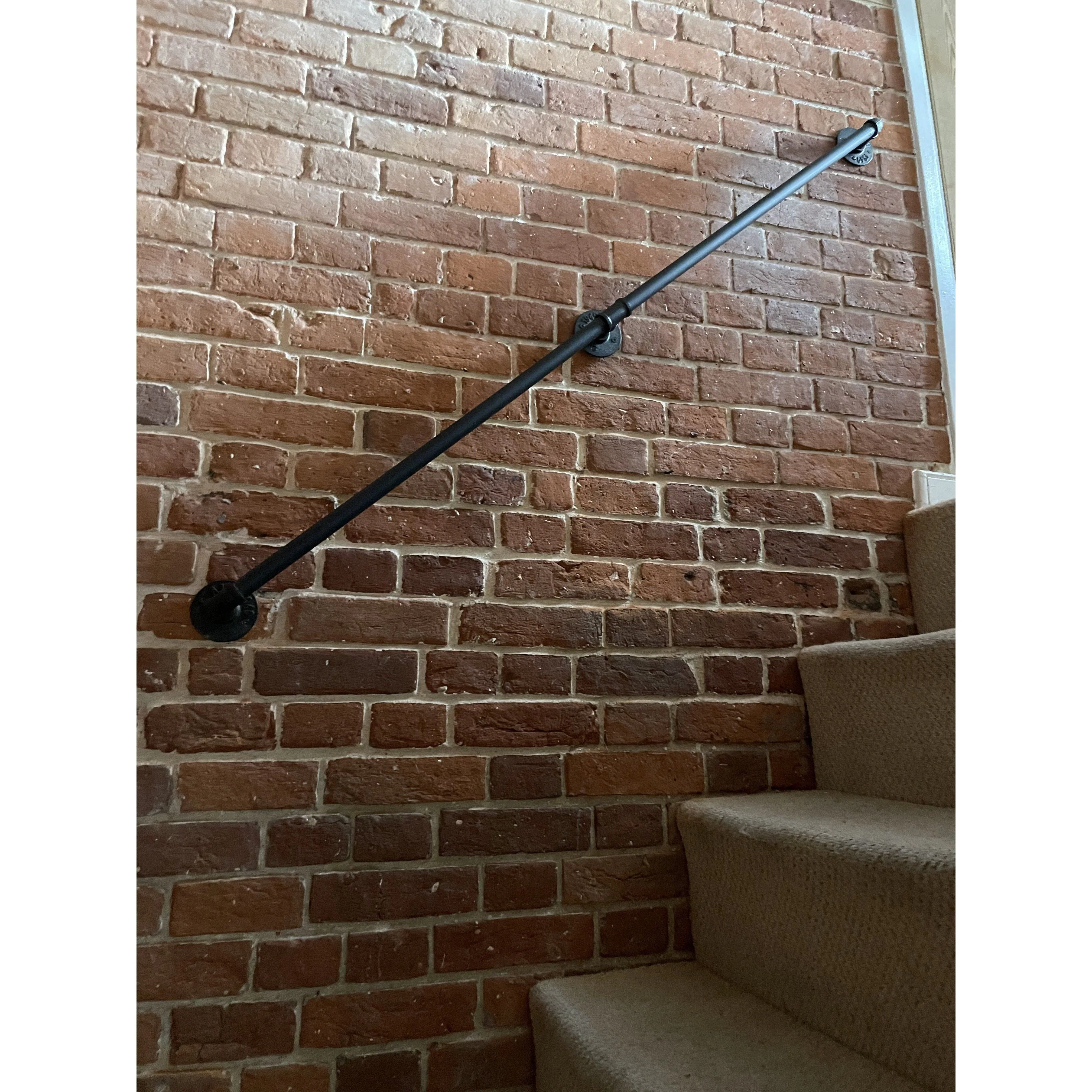 Black Handrail Grab Rail Kit 1525mm - Cast Iron - Image 7