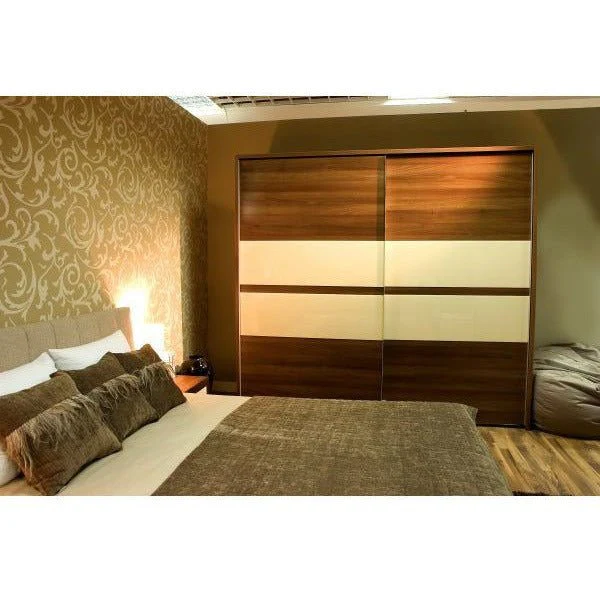 Top & Bottom Rolling Double Wardrobe Door System To Suit 3m Opening With Soft Close and Soft Open - Image 4