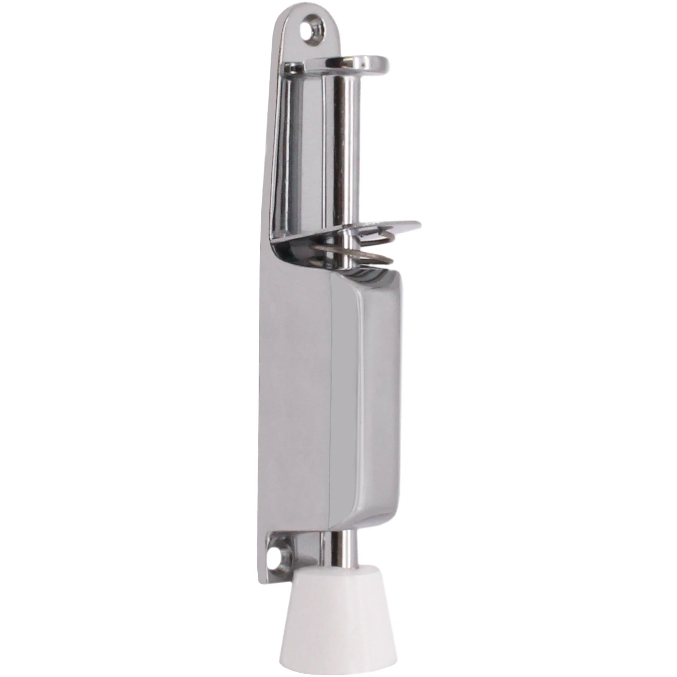 Foot Operated Door Holder - 120mm - Polished Chrome