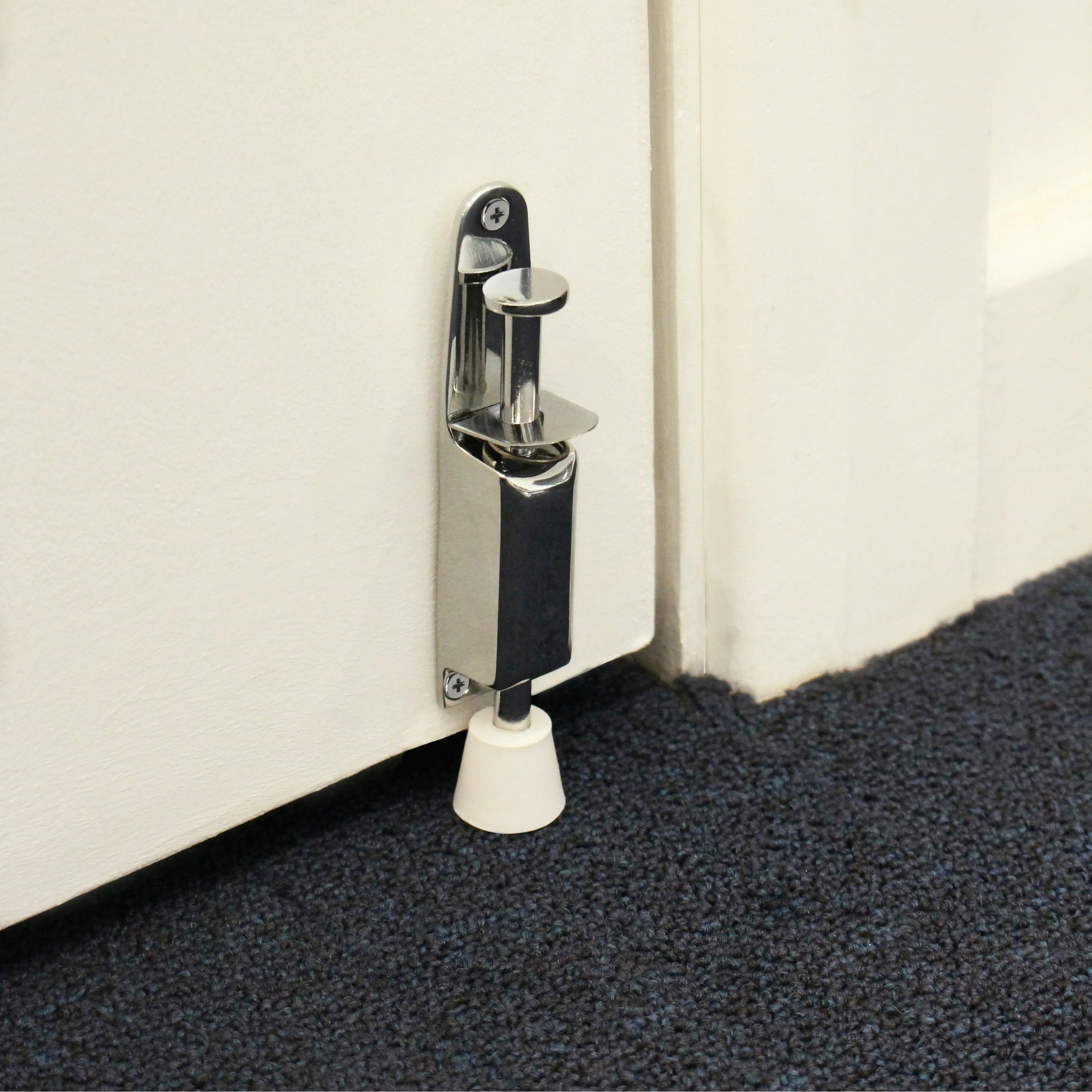 Foot Operated Door Holder - 120mm - Polished Chrome - Image 6