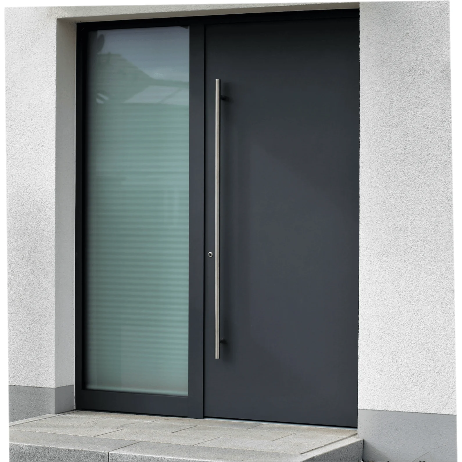 Guardsman Entrance Pull Handles - Back To Back Fix - 1000 x 19mm 900mm c/c - 316 Stainless Steel - Image 3