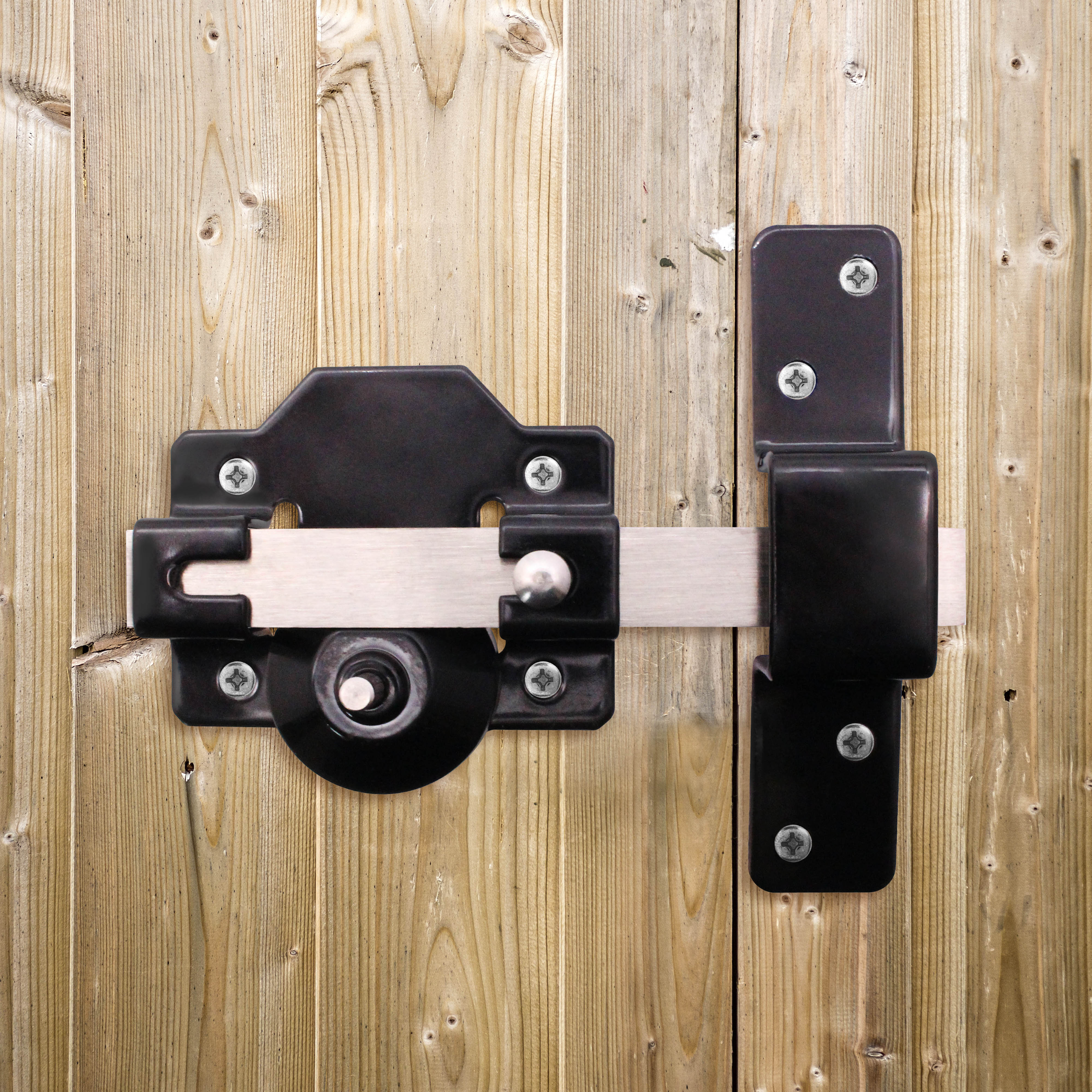 Long Throw Gate Lock & Pull Handle - Single Locking - 70mm - Image 5