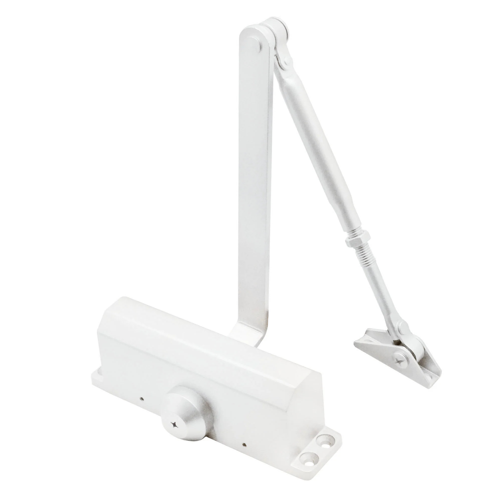 Fire Door Closer - Fixed Power Size 3 - Door Weight Up To 60kg - CE Marked - White - Standard Duty