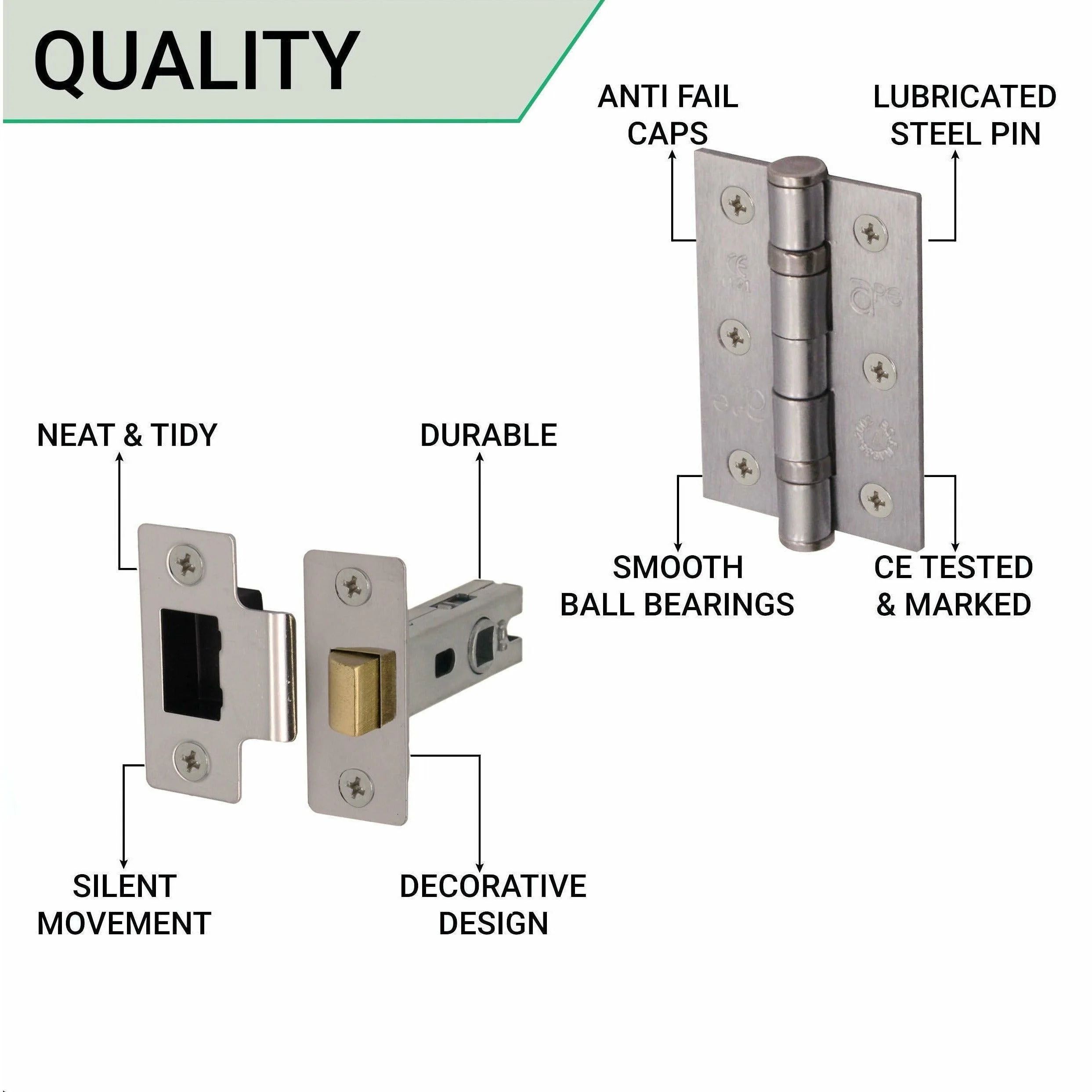 Sassari Satin Nickel Lever Door Handle Pack - Latch - Image 4