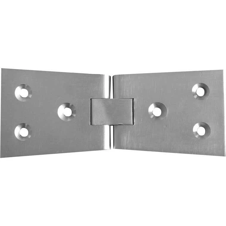 Counter Flap Hinge - 104x39mm - Satin Chrome
