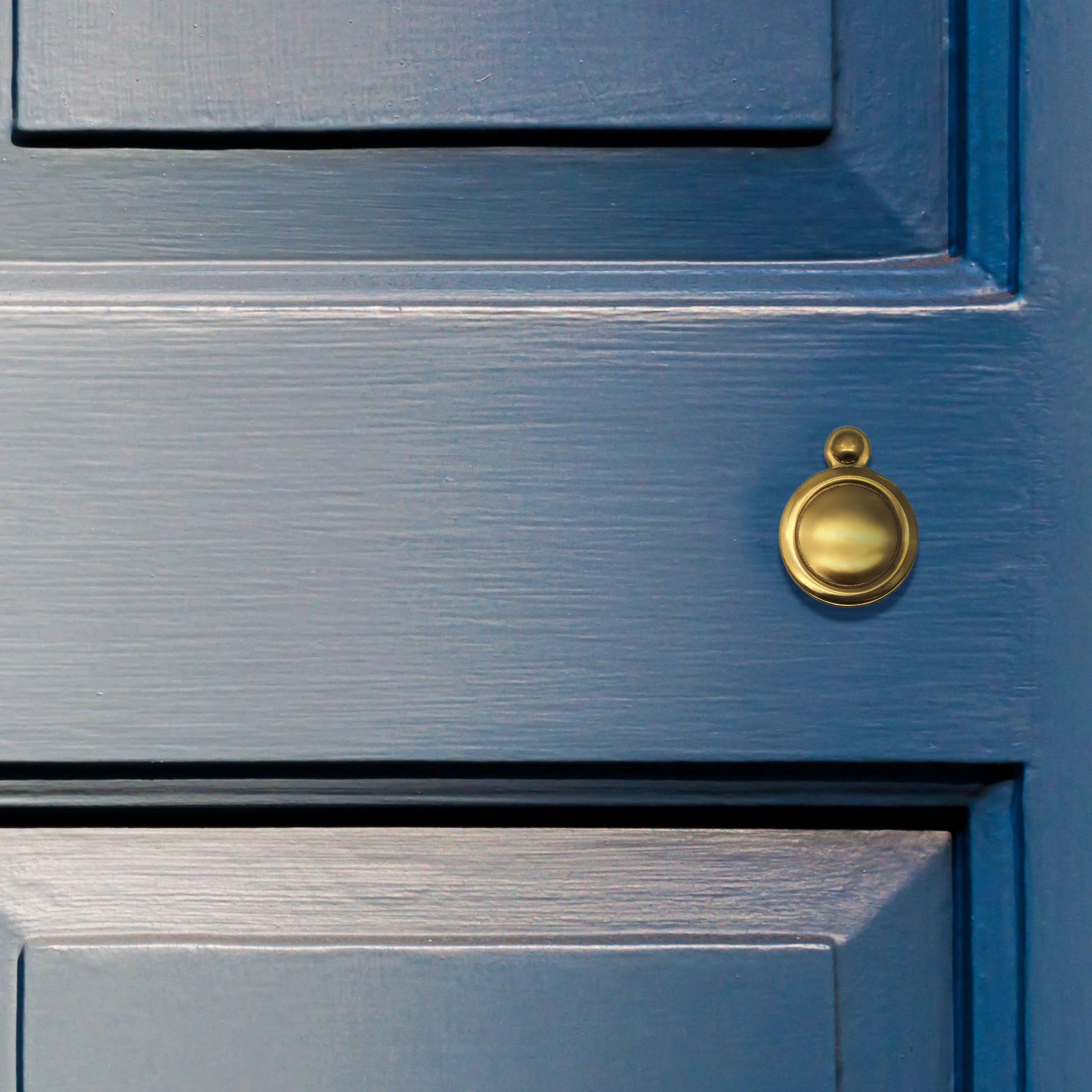 Victorian Keyhole Covered Escutcheon - 34mm - Polished Brass - Image 5