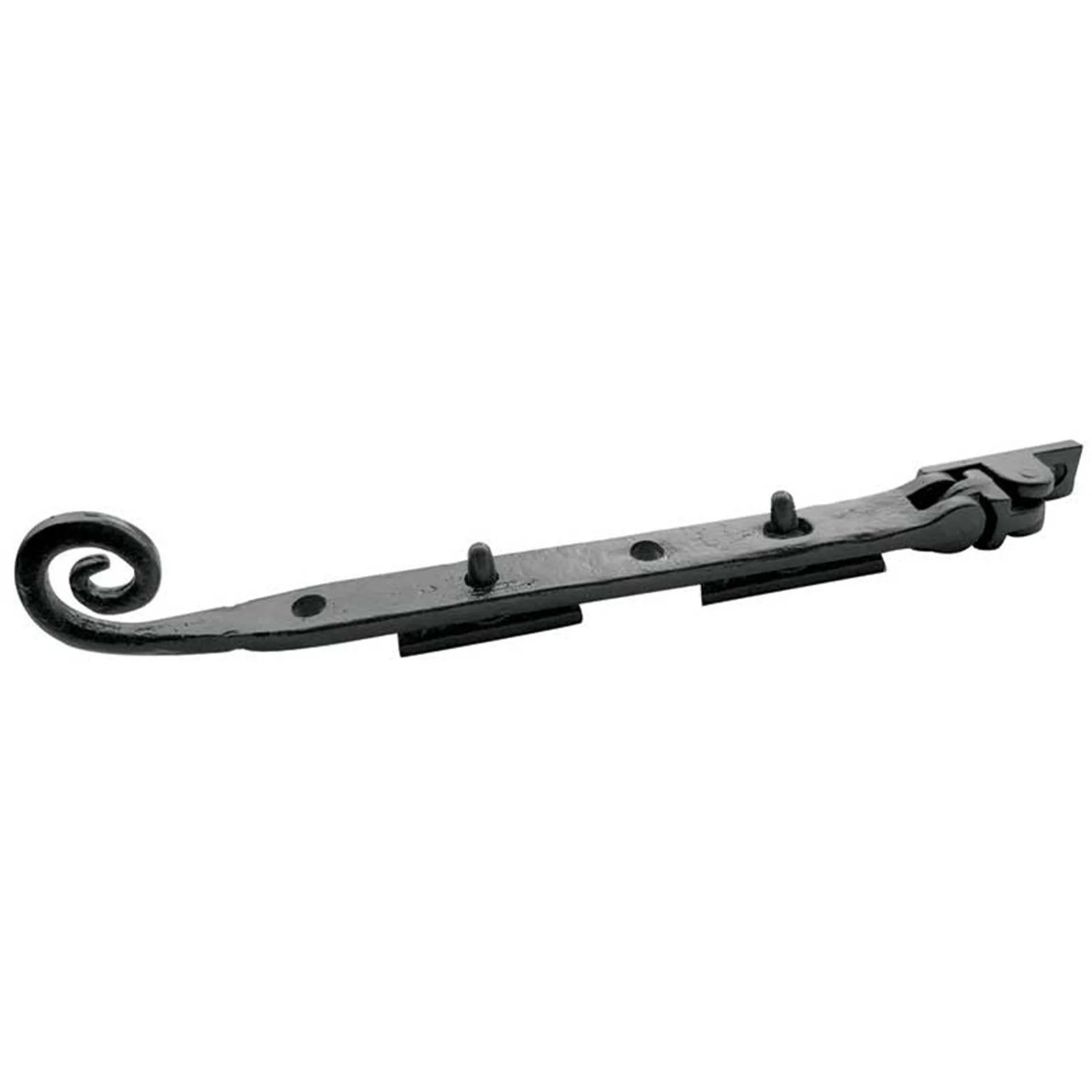 Curly Tail Casement Stay - 200mm - Black Antique