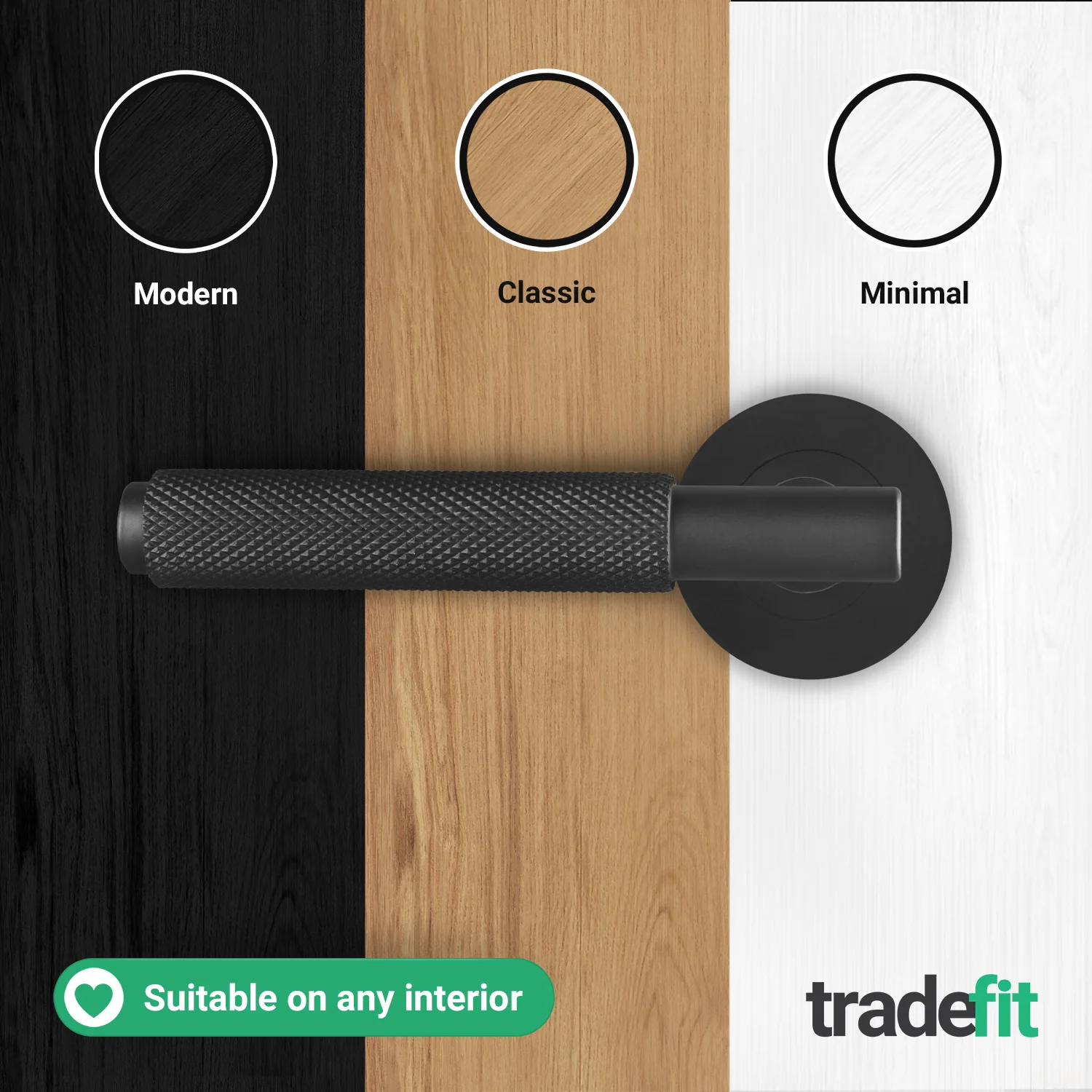 Dinis Matt Black Lever on Rose Door Handle Kit - 80mm Euro Sashlock and Thumbturn Cylinder - Keyed to Differ - Image 8