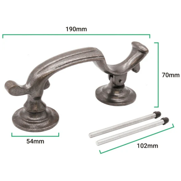 Doctor Door Knocker Slimline Iron - Image 3