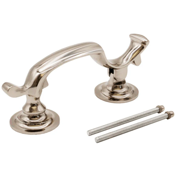 Doctor Door Knocker Slimline Polished Nickel - Image 2