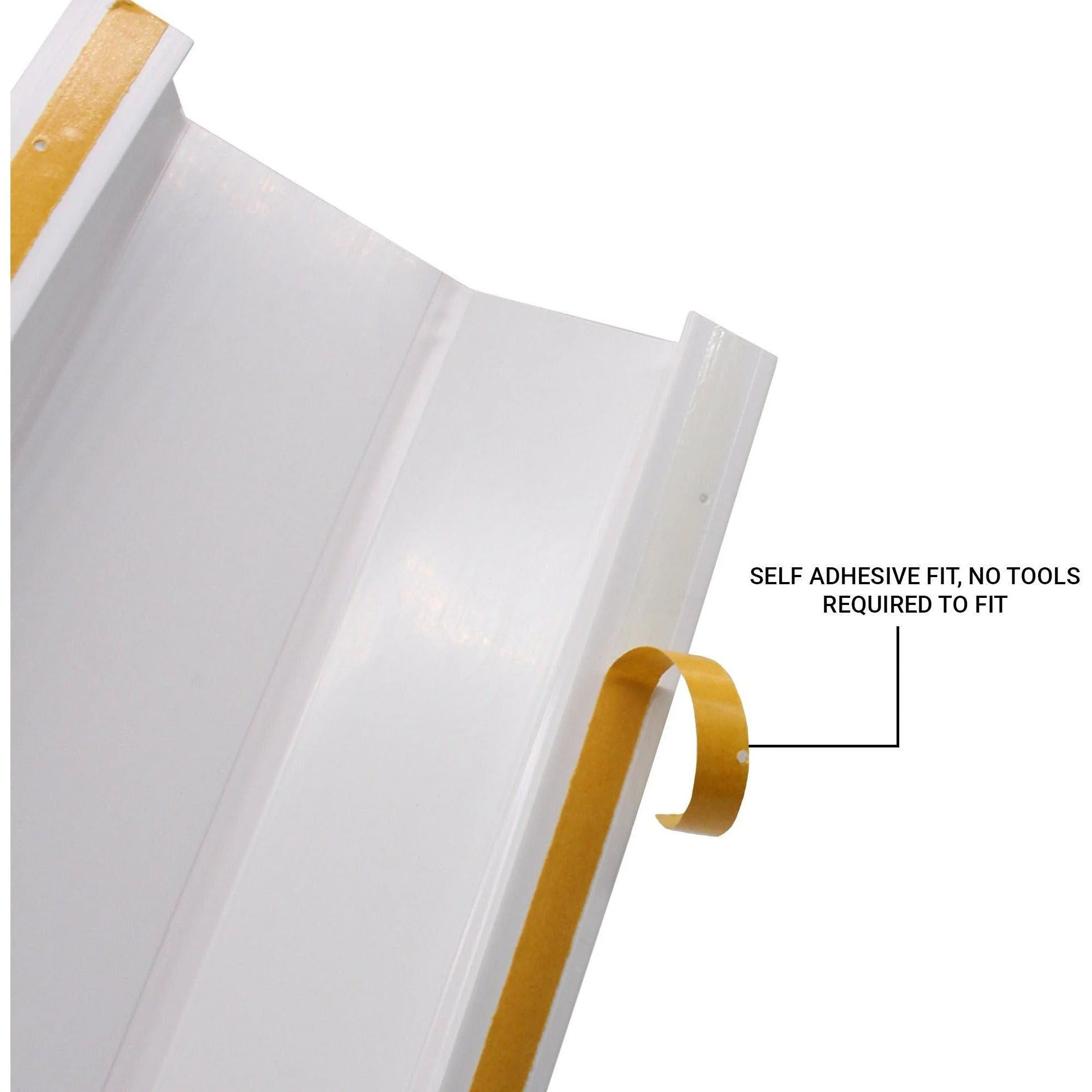 Door Finger Guard Protector - Front Side - 1950mm - White - Image 6