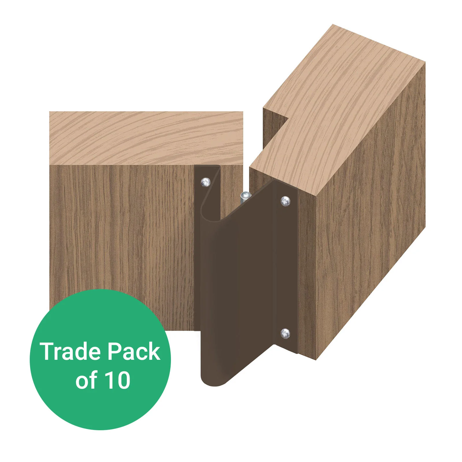Door Finger Guard Protector - Rear Side - 1950mm - Brown - Pack Of 10