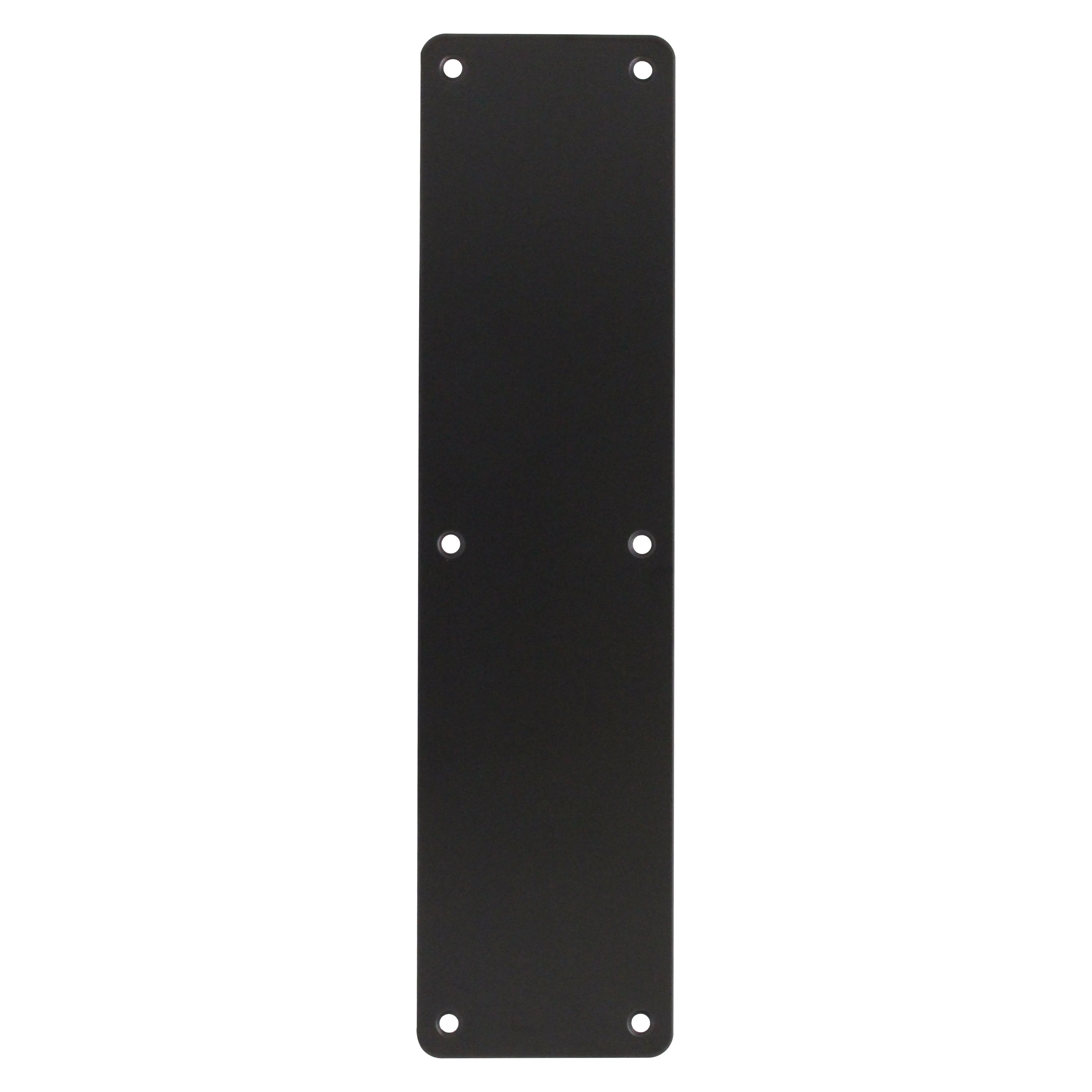 Door Finger Push Plate - 300x75mm - Matt Black