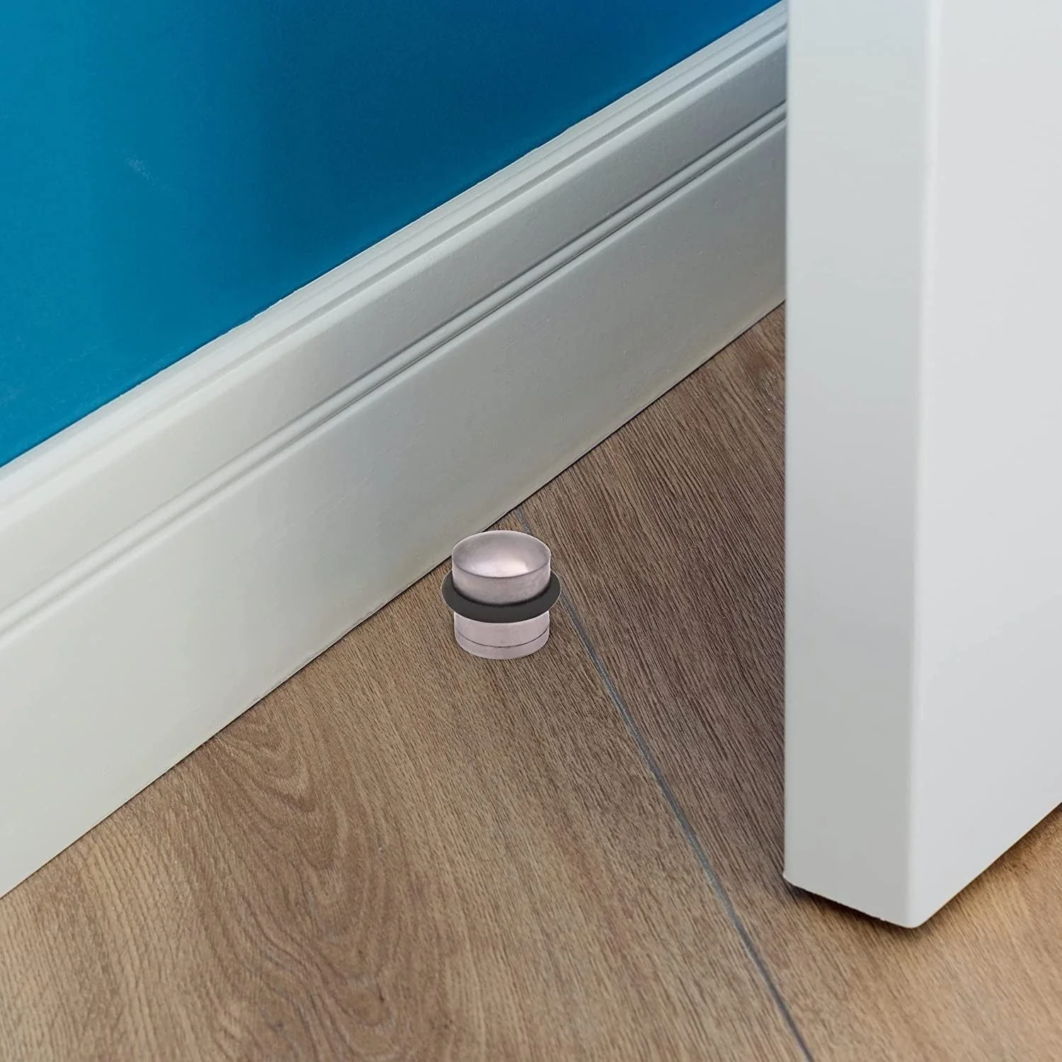 Dome Top Floor Mounted Door Stop - 30mm Diameter - Polished Chrome - Image 4