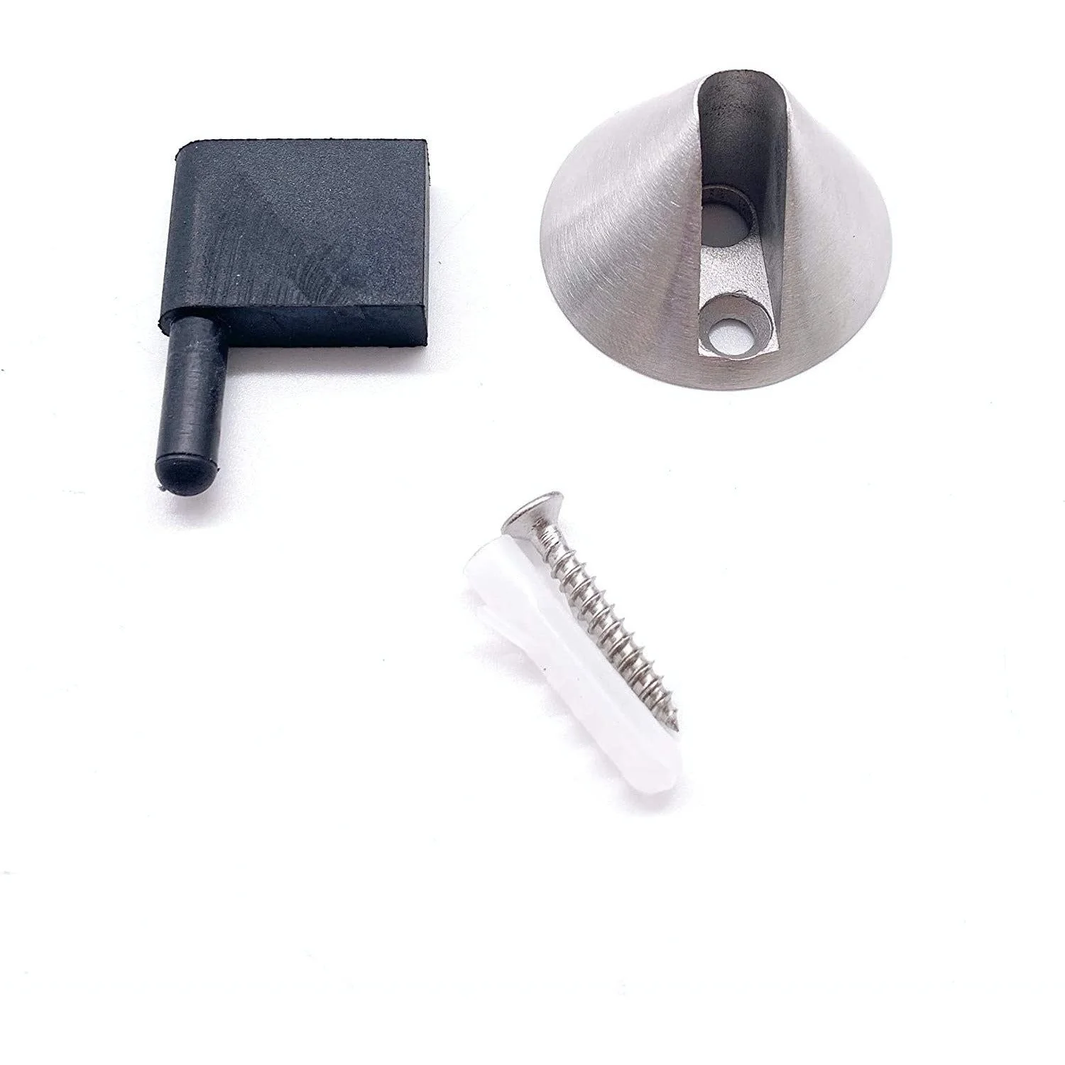 Floor Mounted Cone Door Stop - 38mm - Satin Stainless Steel - Image 3
