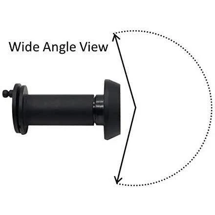 Fire Rated Door Viewer 200 Degree Glass Lens - 14mm Dia. - 35-55mm Doors - Black - Image 4