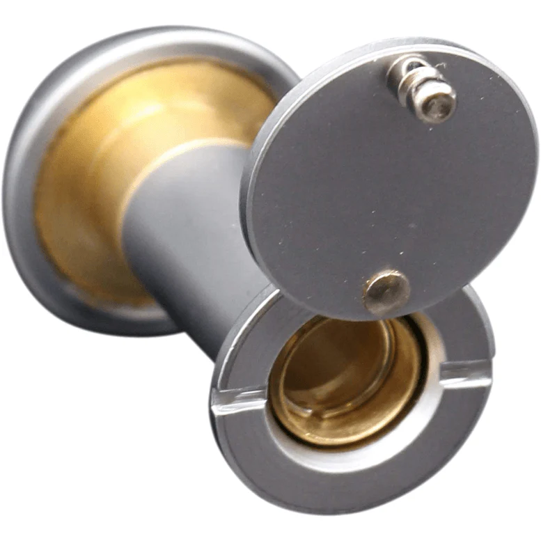 Fire Rated Door Viewer 200 Degree Glass Lens - 14mm Dia. - 35-55mm Doors -  Polished Chrome - Image 6