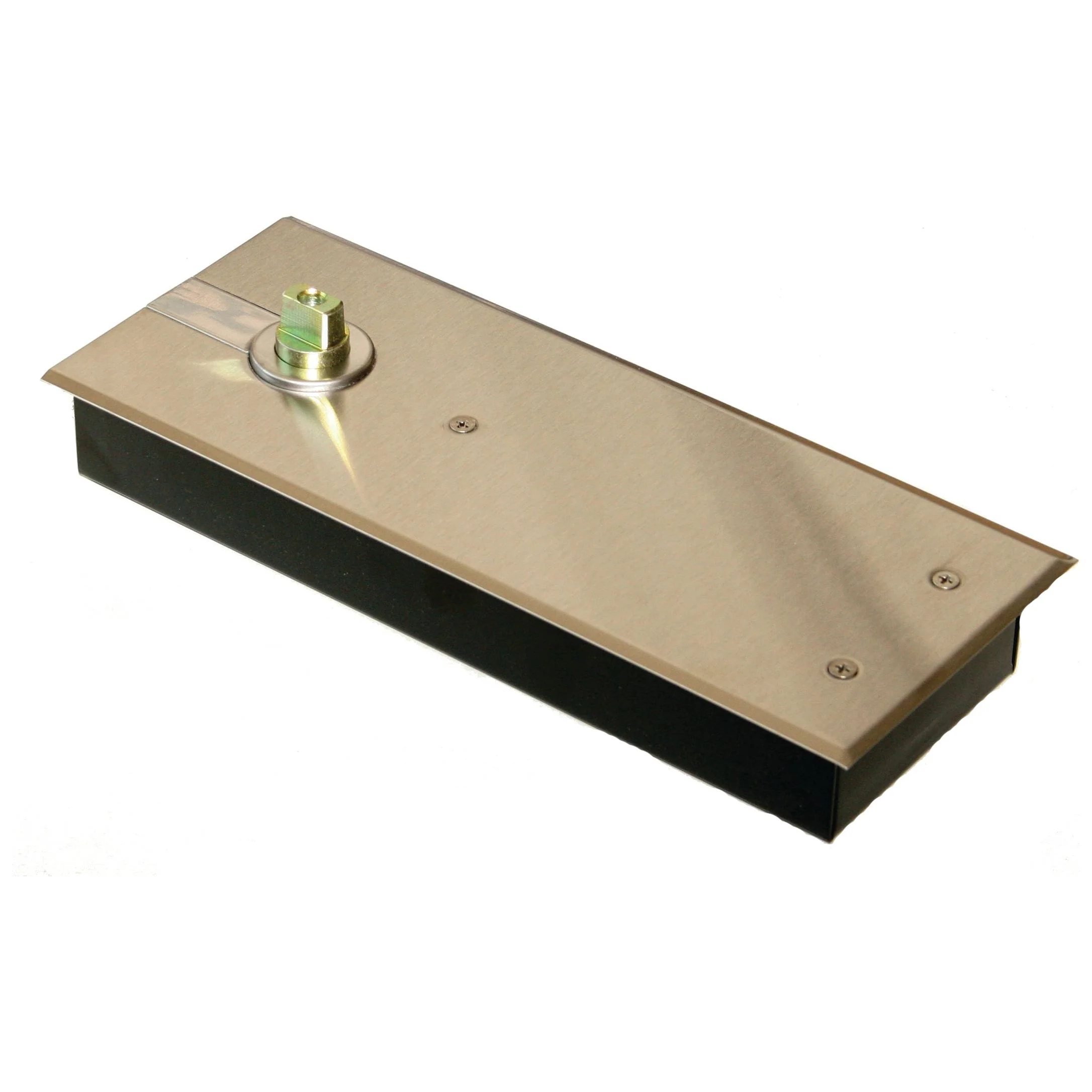 Double Action Floor Spring Door Closer - Size 3 - Severe Duty - Satin Stainless Steel