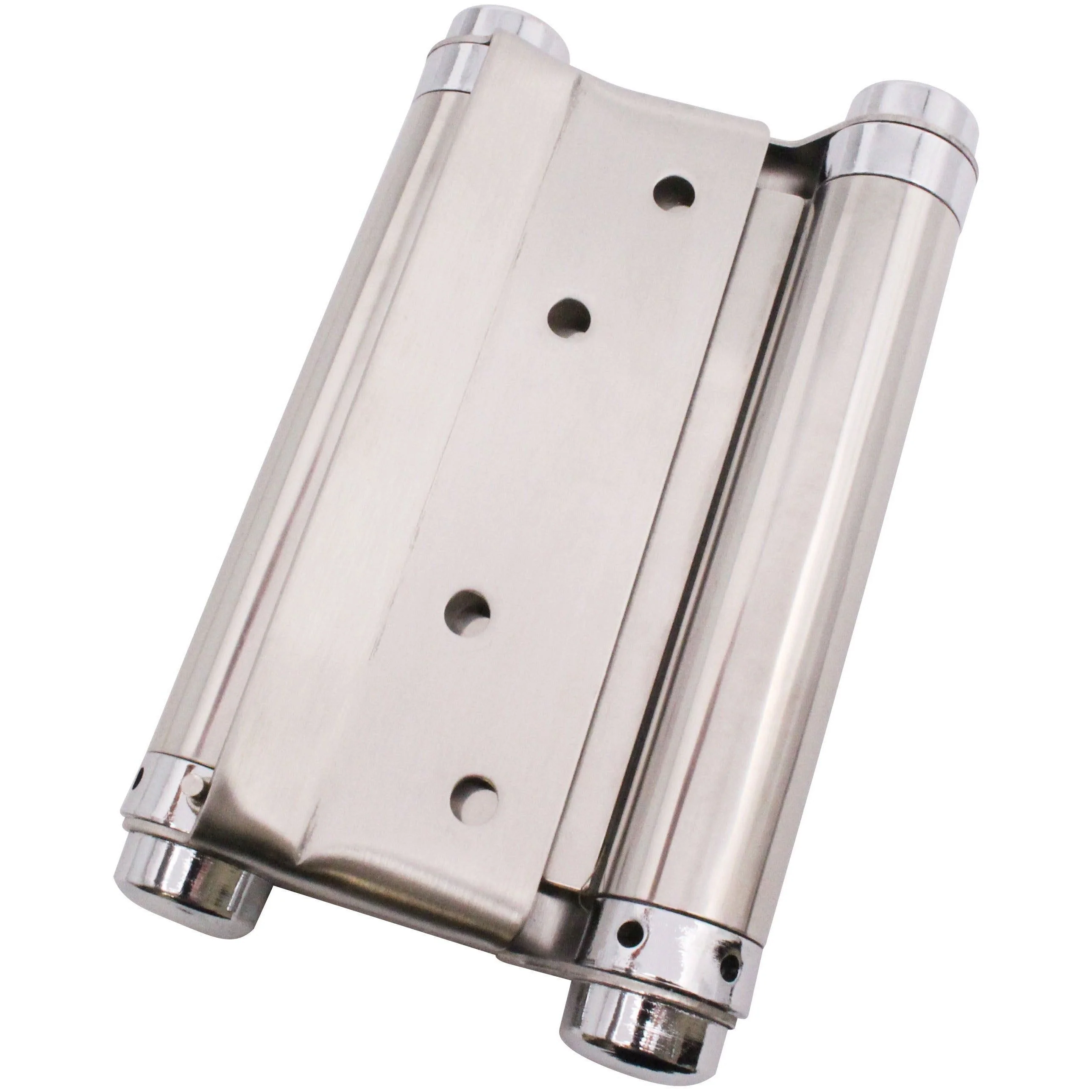 Double Action Spring Hinges 5" Stainless Steel - 127mm - Satin - Pair - Including Screws