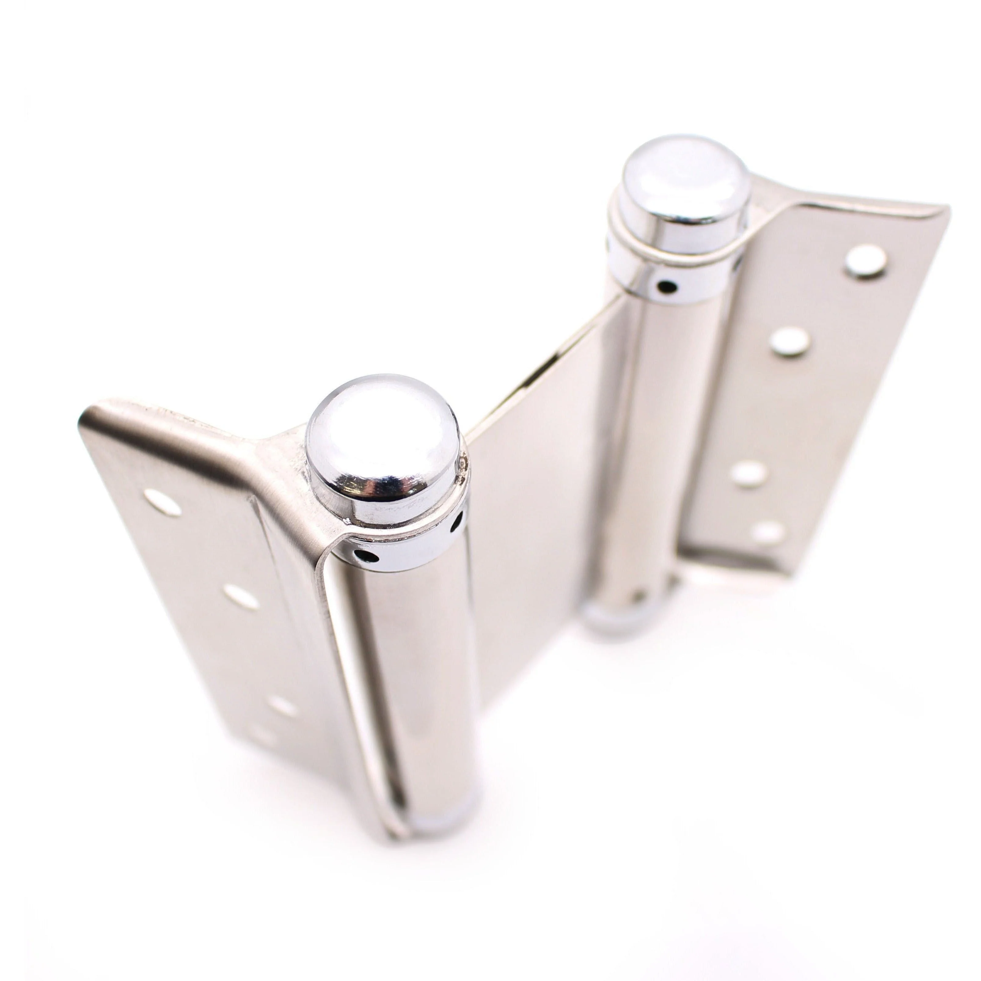 Double Action Spring Hinges 5" Stainless Steel - 127mm - Satin - Pair - Including Screws - Image 10