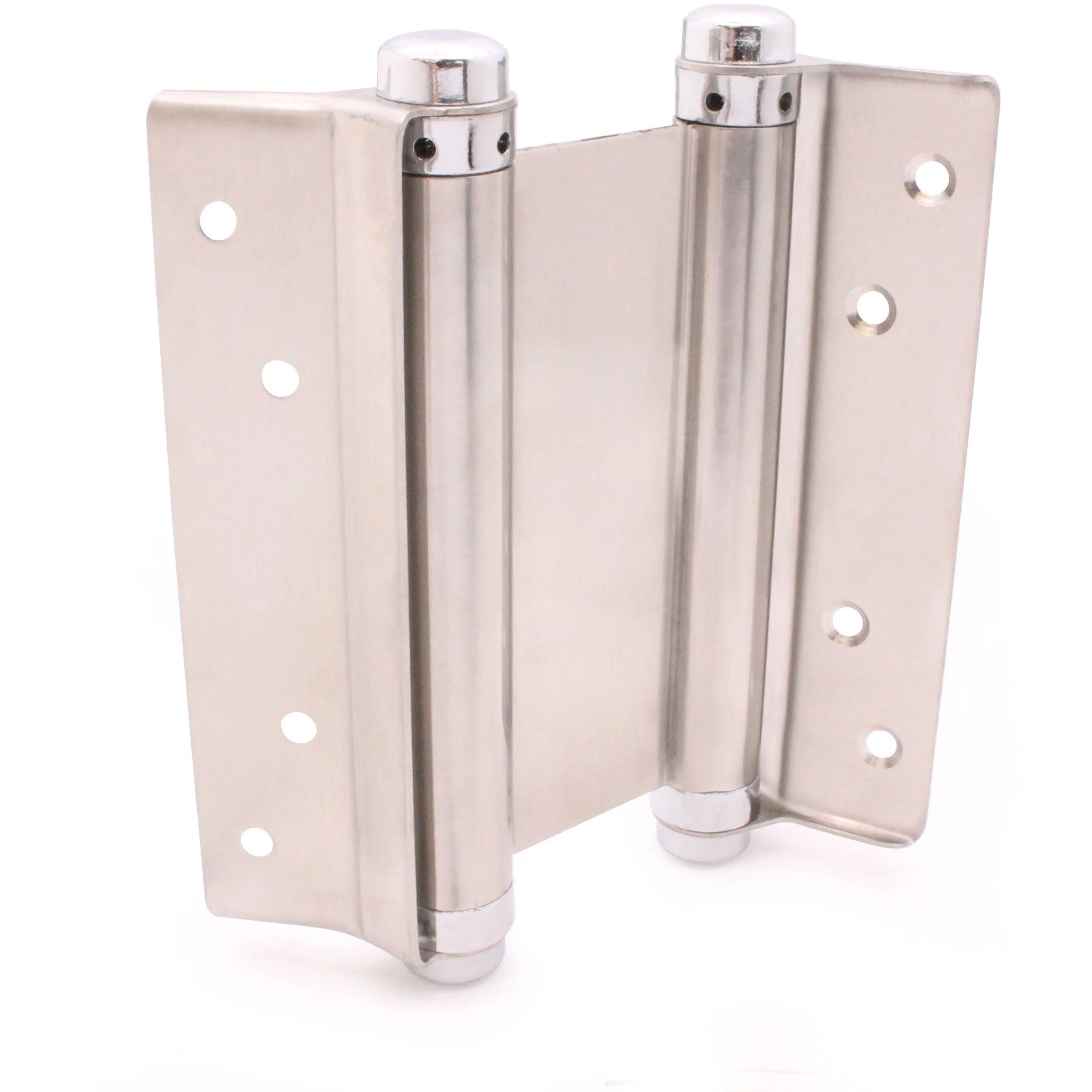 Double Action Spring Hinges 6" Stainless Steel - 152mm - Satin - Pair - Including Screws - Image 9
