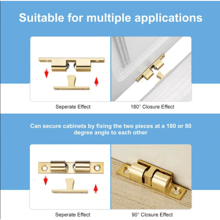 Adjustable Double Ball Catch Quality Brand 42mm Solid Brass - Image 8