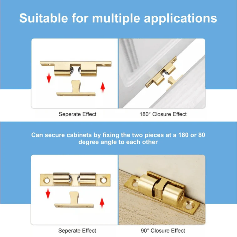 Adjustable Double Ball Catch Quality Brand 50mm Solid Brass - Image 5