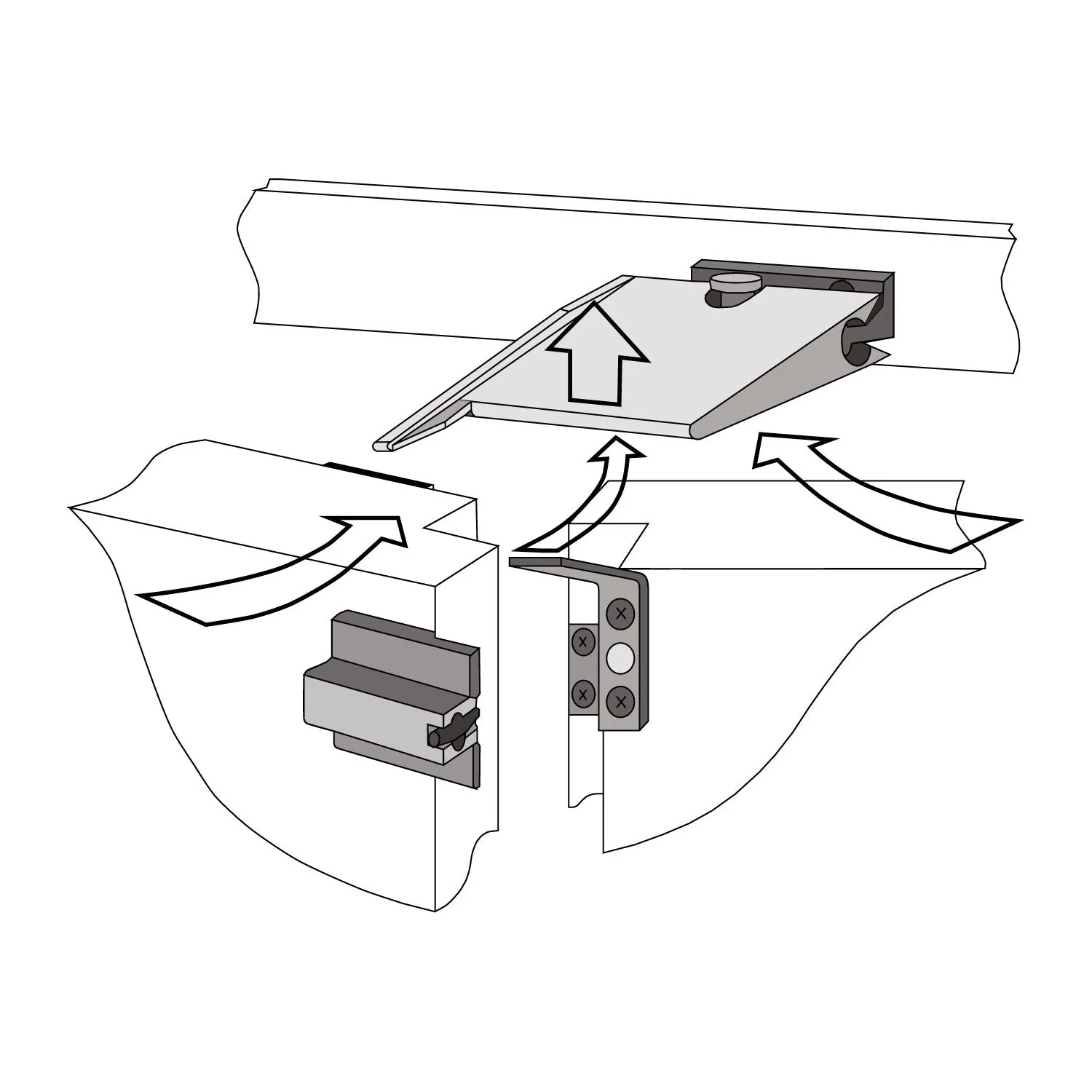 Double Door Coordinator Selector - Fire Rated - Satin Stainless Steel - Image 2