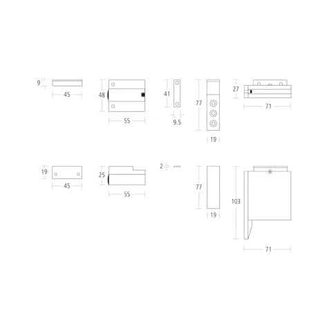 Double Door Coordinator Selector - Fire Rated - Satin Stainless Steel - Image 3