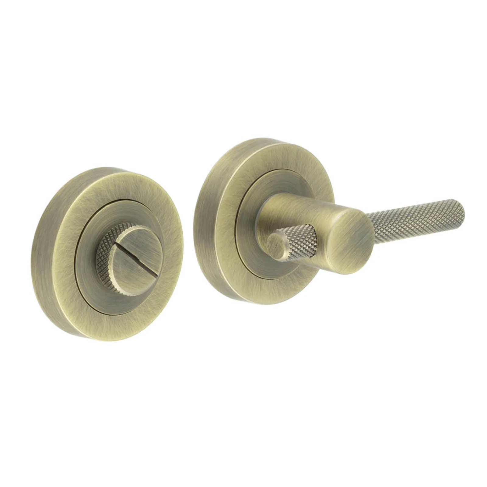 Dumont Bathroom Turn and Release - Antique Brass - 50mm