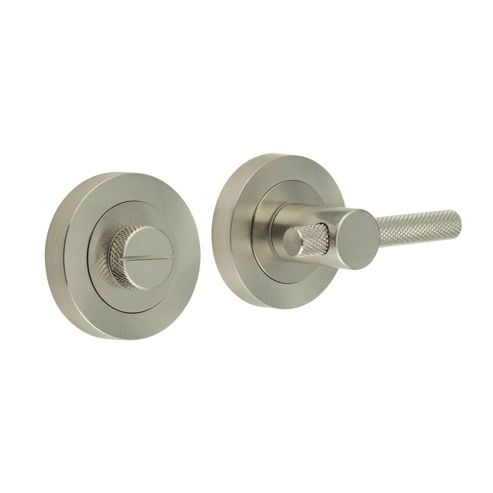 Dumont Bathroom Turn and Release - Satin Nickel - 50mm