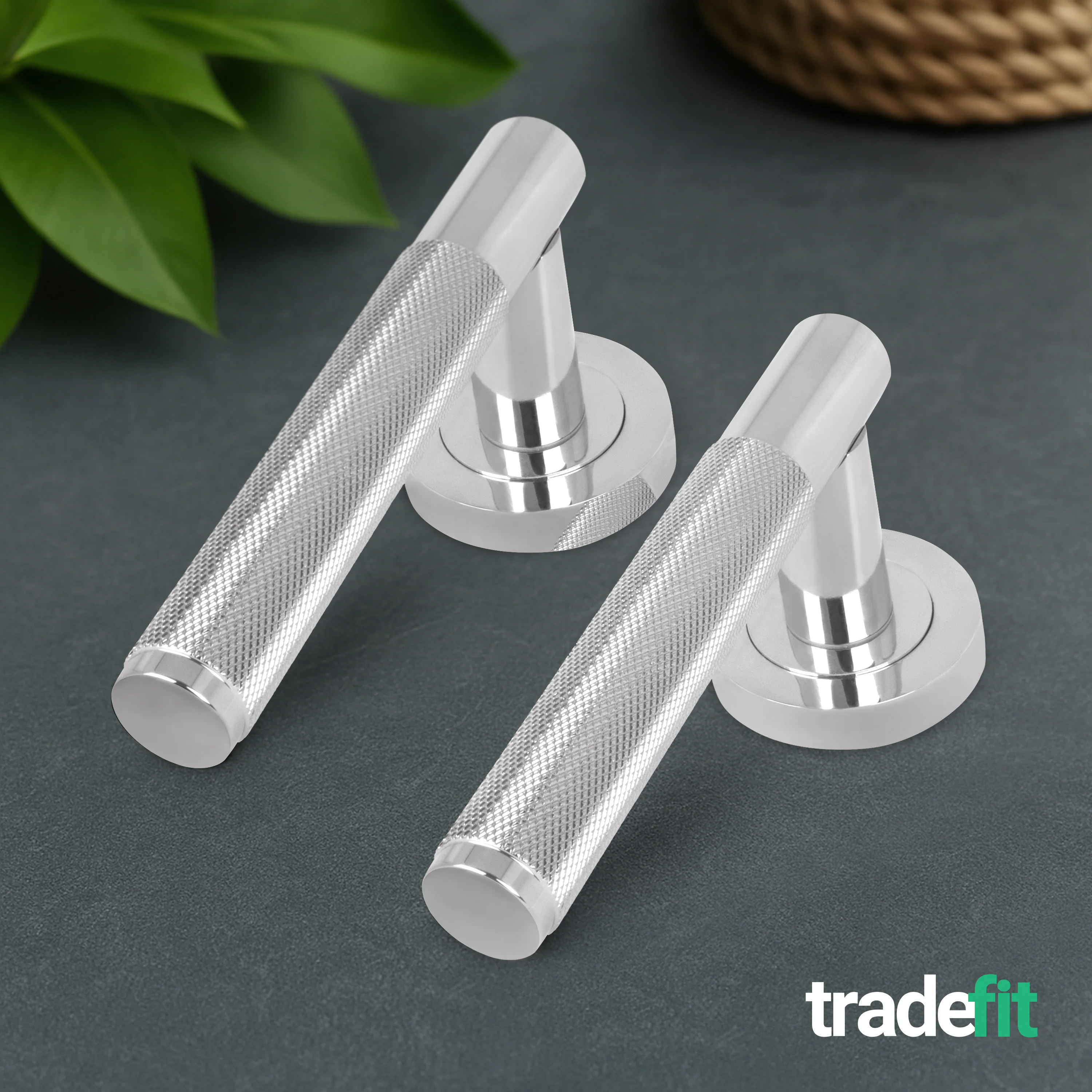 Dumont Polished Chrome Lever on Rose Door Handles - Heavy Duty - FD30/60 Rated - Image 7