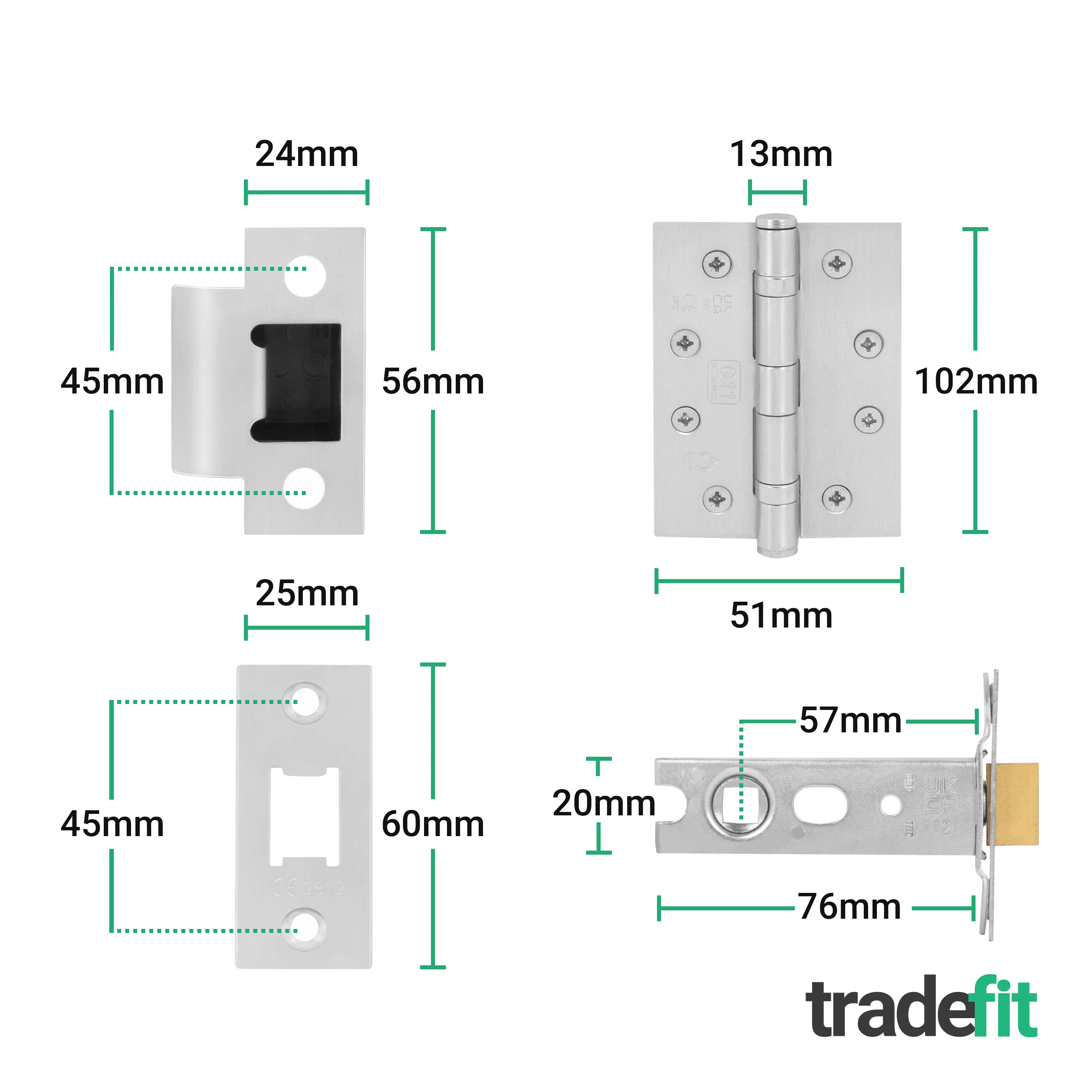 Dumont Satin Nickel Lever on Rose Door Handle Kit - Medium Duty FD30/60 - 76mm Latch - Image 5