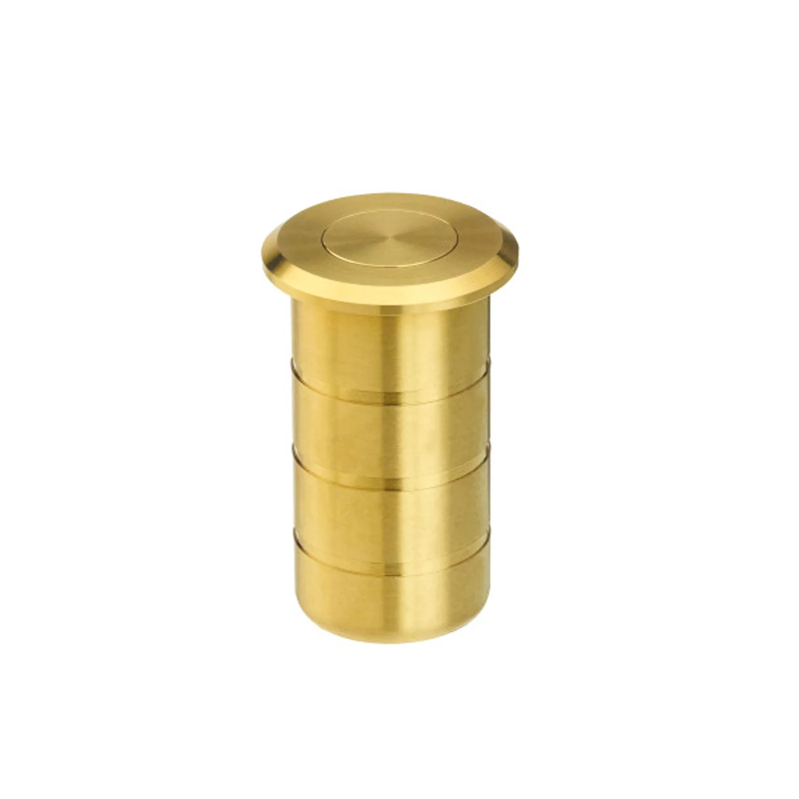 Dust Socket for Flush Bolts - Concrete 20mm dia. x 38mm Satin Brass