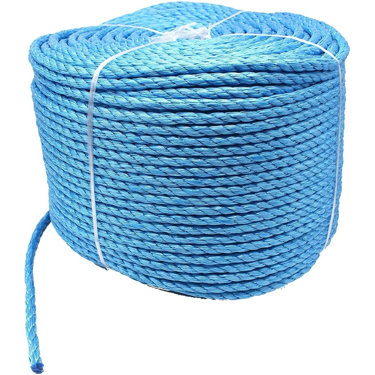 Blue Rope Poly Polypropylene Builder Rope - 10mm x 220m - Plumber Electrician Draw Rope