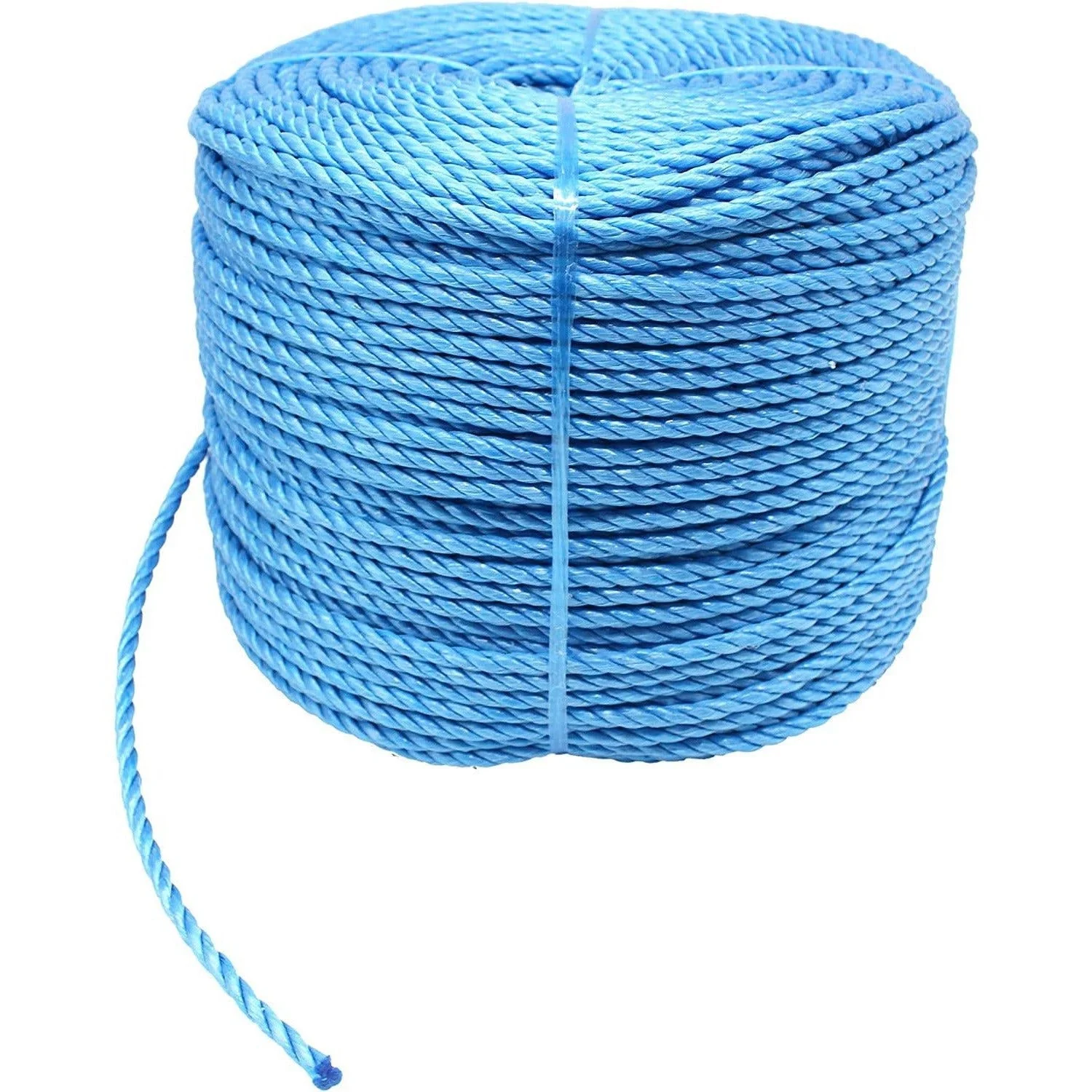 Blue Rope Poly Polypropylene Builder Rope - 6mm x 220m - Plumber Electrician Draw Rope - Image 3