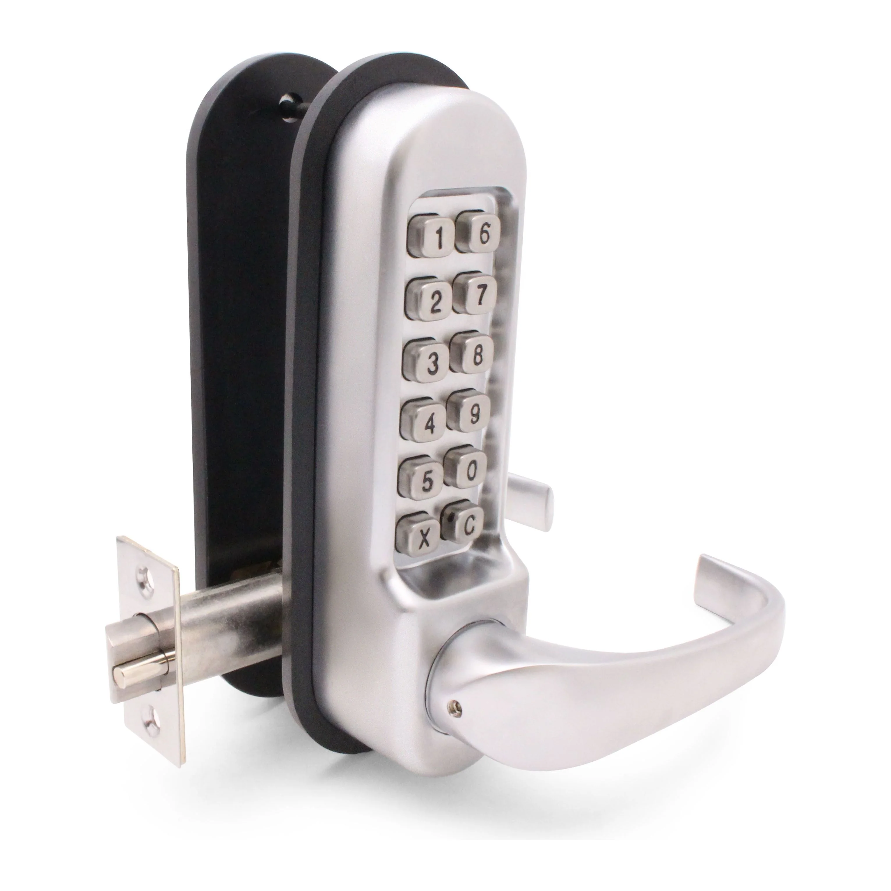 ED50 Clutch Lever Push Button HEAVY DUTY Mechanical Digital Code Lock - Satin - Image 6