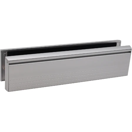 FD30/60 Fire Rated Heavy Duty Telescopic Draught Proof Letterplate - 300mm - Satin Anodised Aluminium -