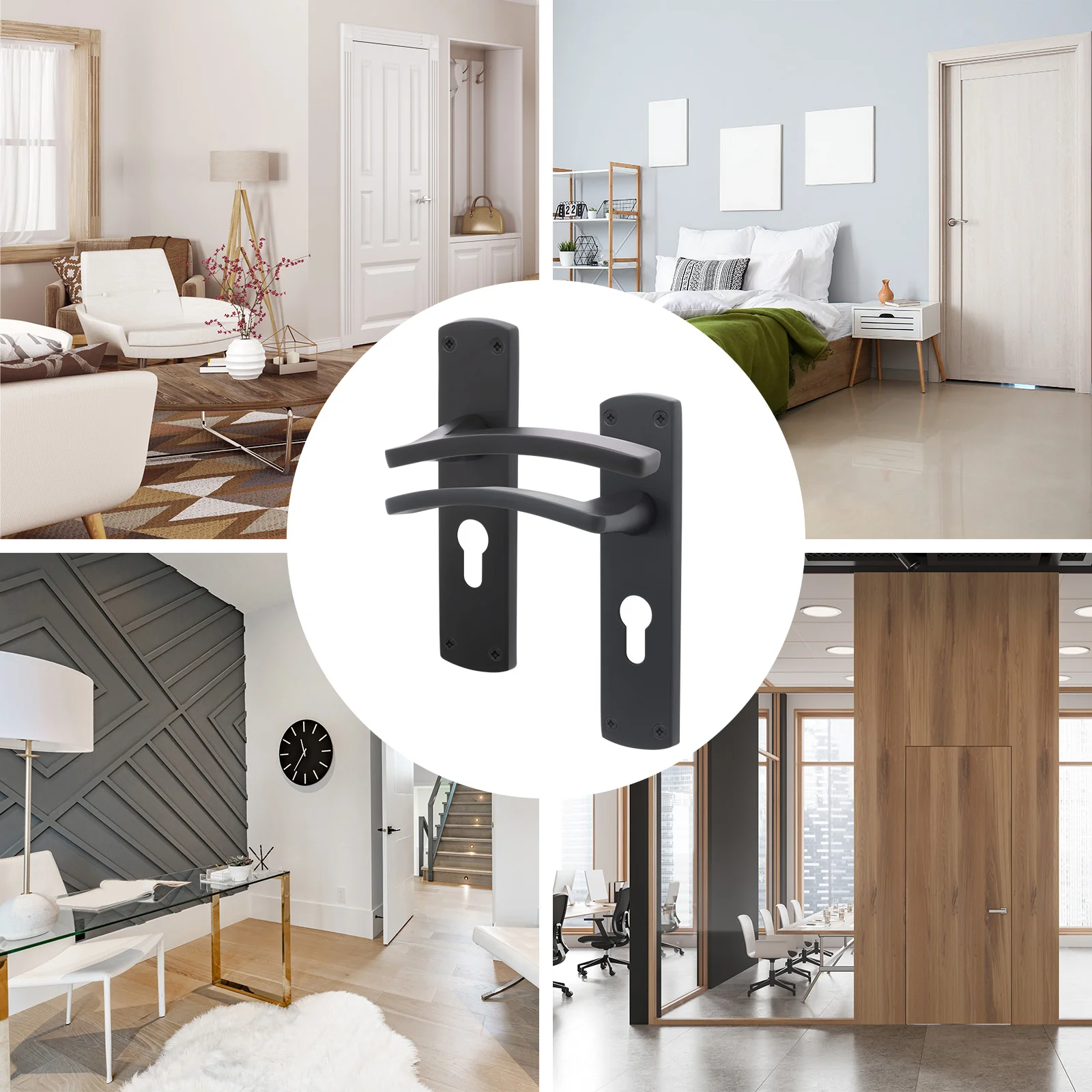 Euroda-Plus Black Lever Lock Fire Door Handles - Euro - FD30/60 - Image 6